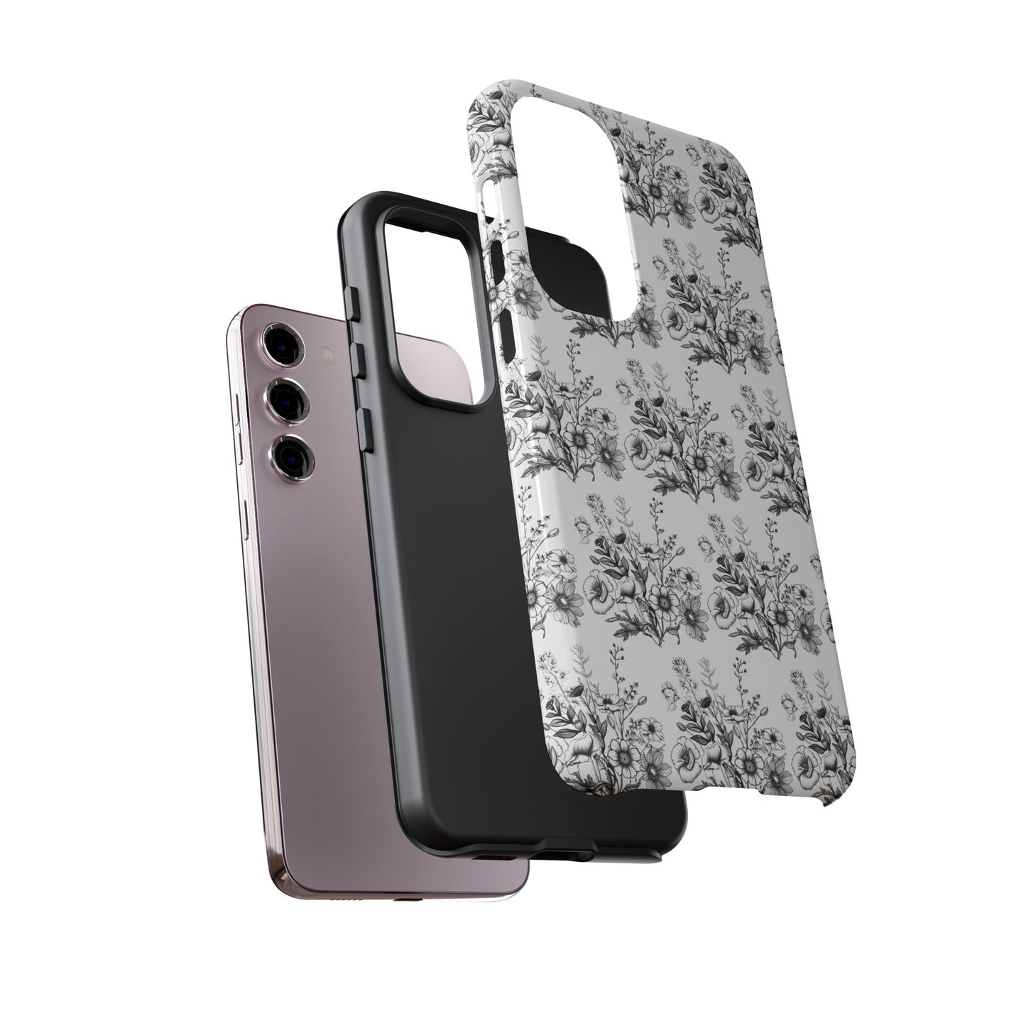 Floral Phone Case, Tough Cases with Elegant Black and White Design, Protective Cover for Fashion Lovers, Unique Gift for All [...]
