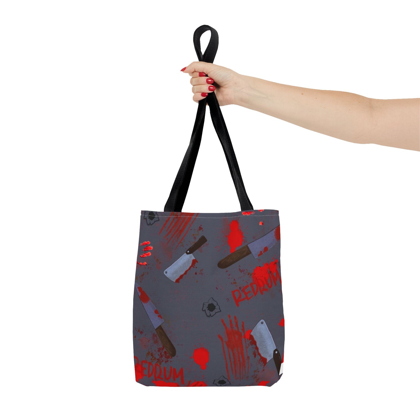 Gory Tote Bag with Redrum Design, Horror Aesthetic Bag, Perfect for Halloween, Gift for Horror Fans, Unique Movie-Inspired Accessory