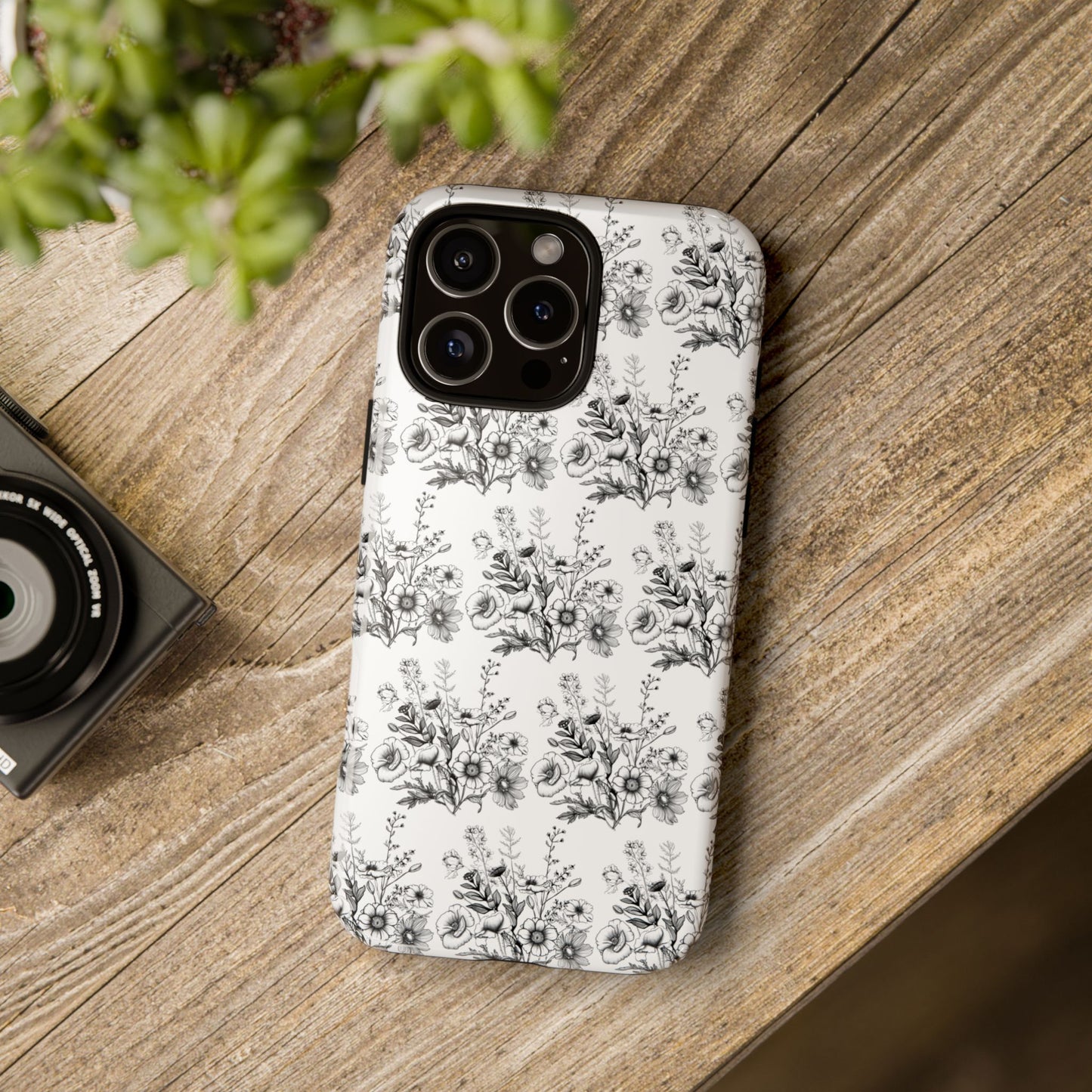 Floral Phone Case, Tough Cases with Elegant Black and White Design, Protective Cover for Fashion Lovers, Unique Gift for All [...]