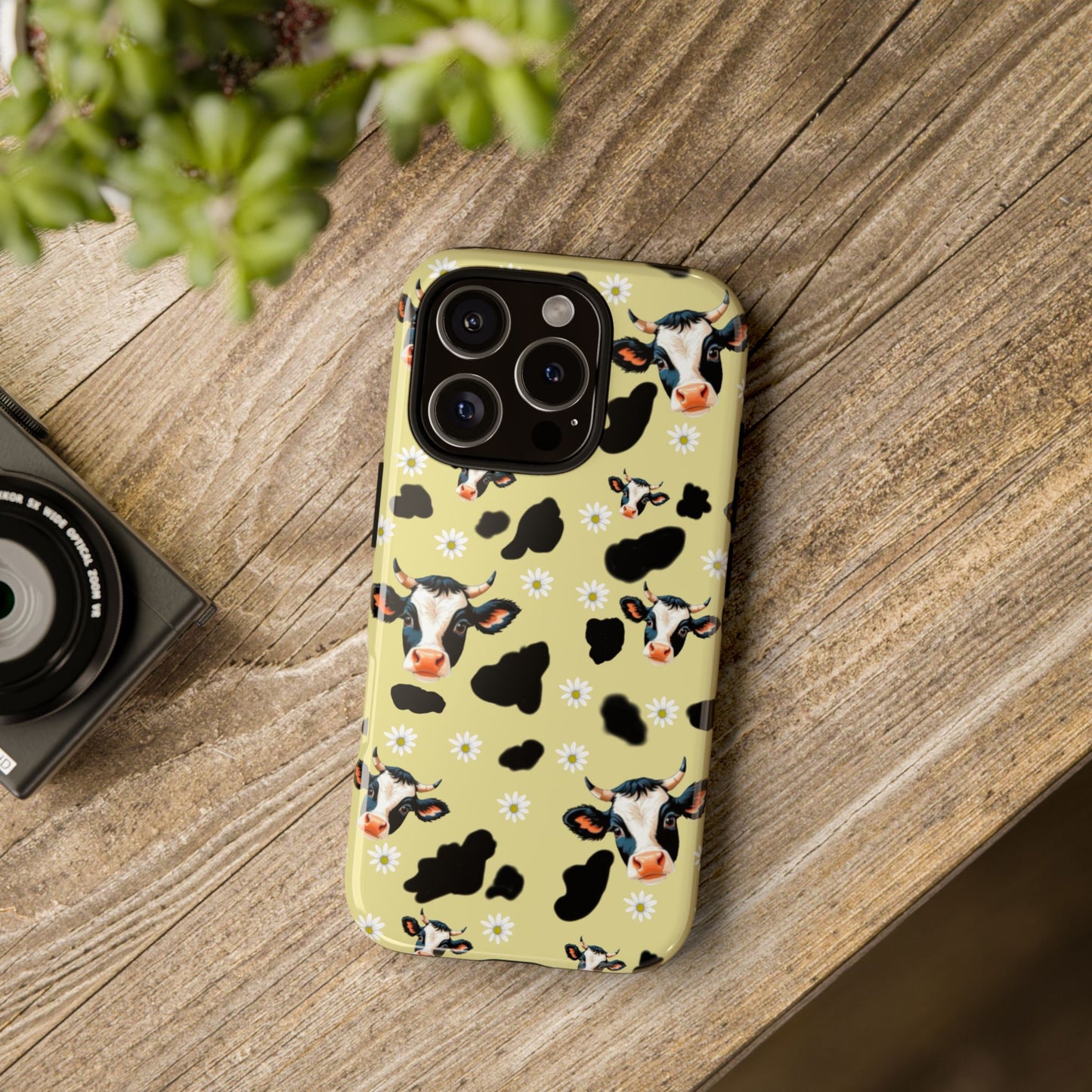 Cow Print Phone Case - Cute Protection for Animal Lovers, Gift for Farmhouse Decor, Cheerful Cow Design