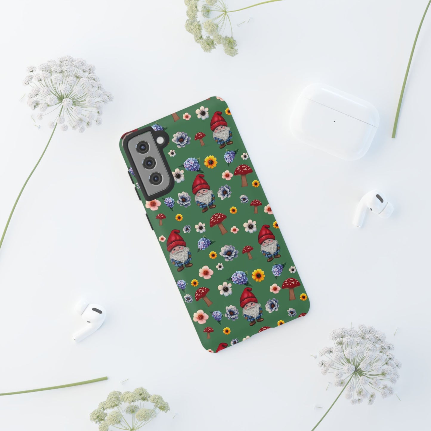 Gnome Garden Phone Case | Tough Cases for Nature Lovers | Cute Gnome Pattern | Floral & Mushroom Design | Gifts for Friends, Birthday [...]