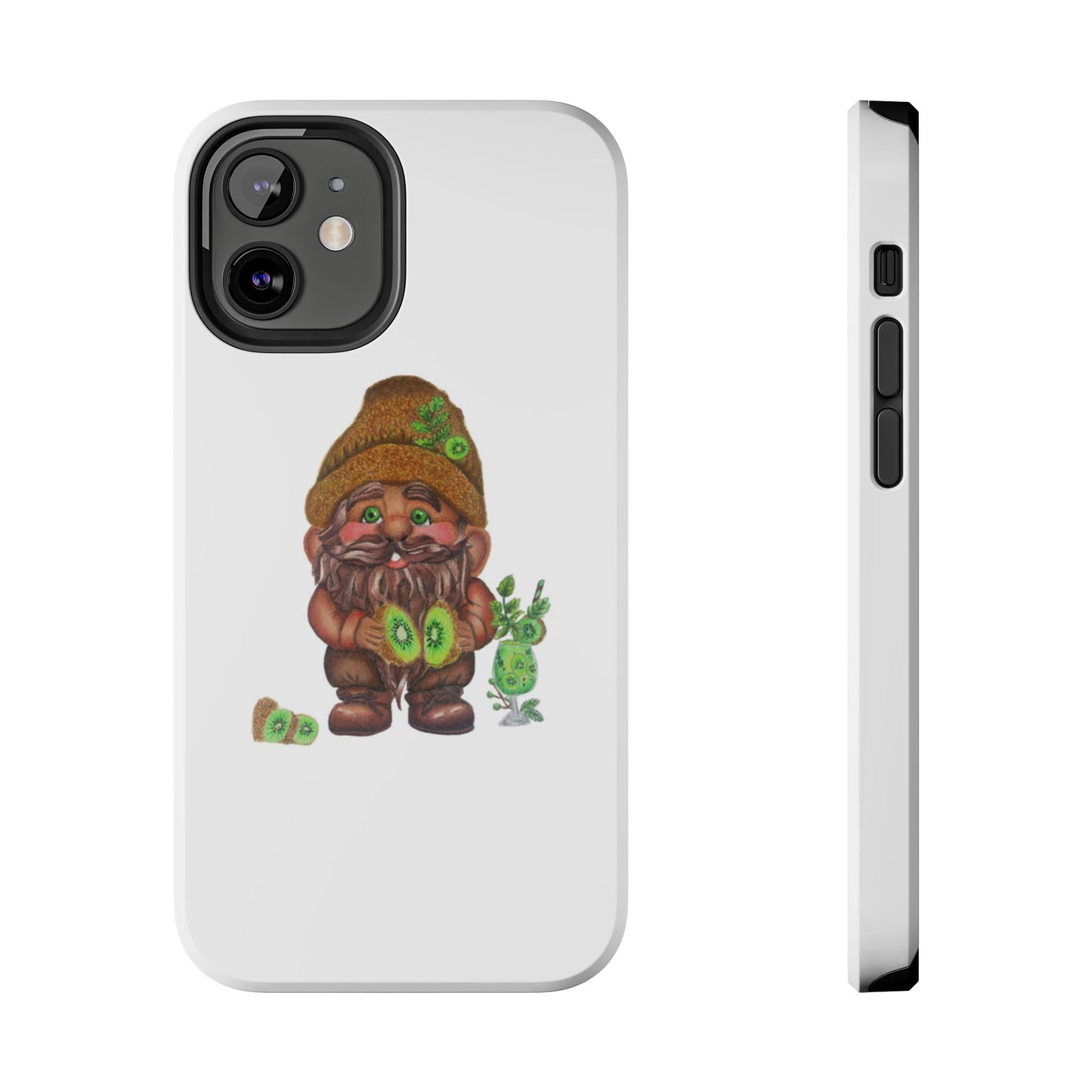 Funny Kiwi Gnome Phone Cases, Phone Covers for Gnome Lovers, Cute Gift for Gardeners, Unique Tech Accessories, Holiday Gifts