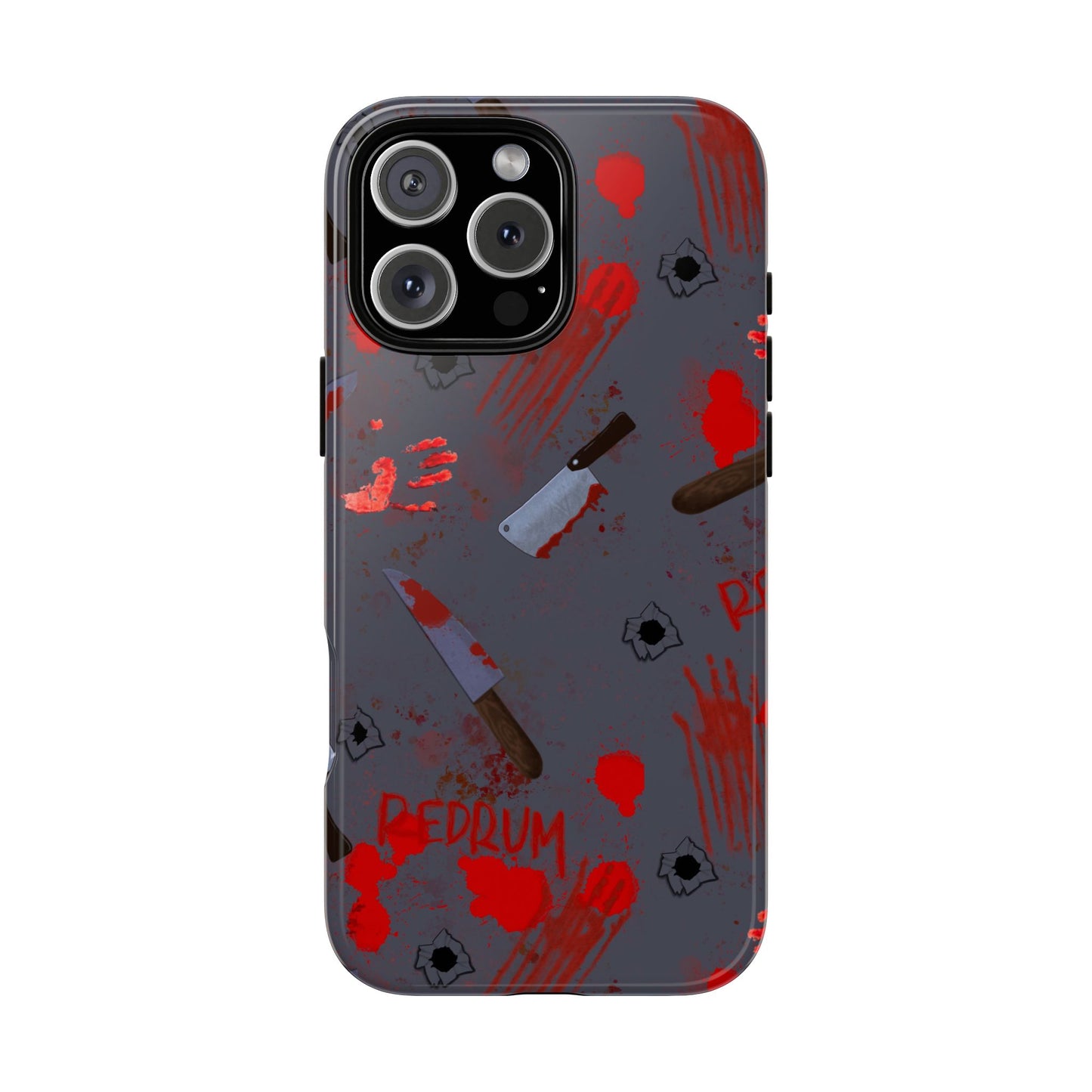 Blood Splatter Phone Case, Tough Case for Horror Fans, Halloween Accessory, Unique Gift for Gamers, Spooky Phone Cover