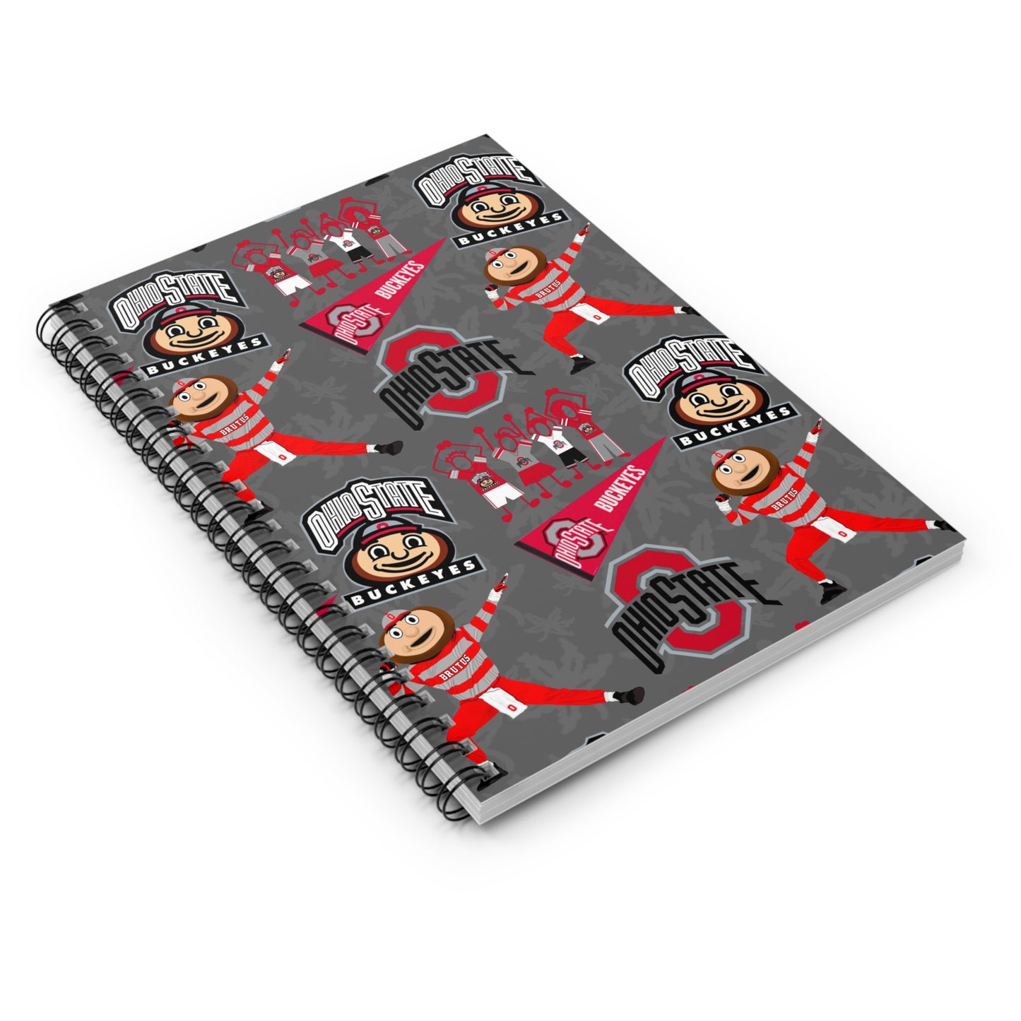 Ohio State Buckeyes Spiral Notebook - Perfect for Students, Sports Fans, Gifts, Journals, School Supplies, Office Decor