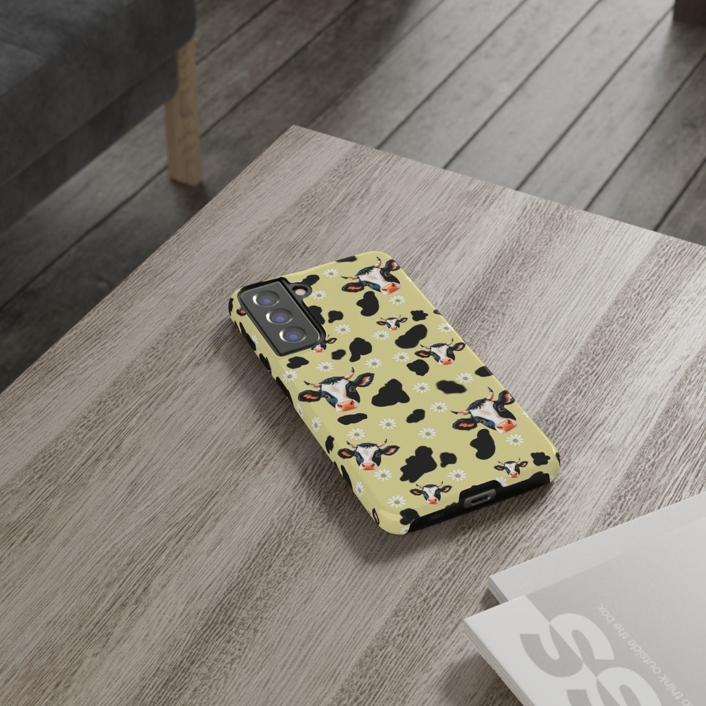 Cow Print Phone Case - Cute Protection for Animal Lovers, Gift for Farmhouse Decor, Cheerful Cow Design