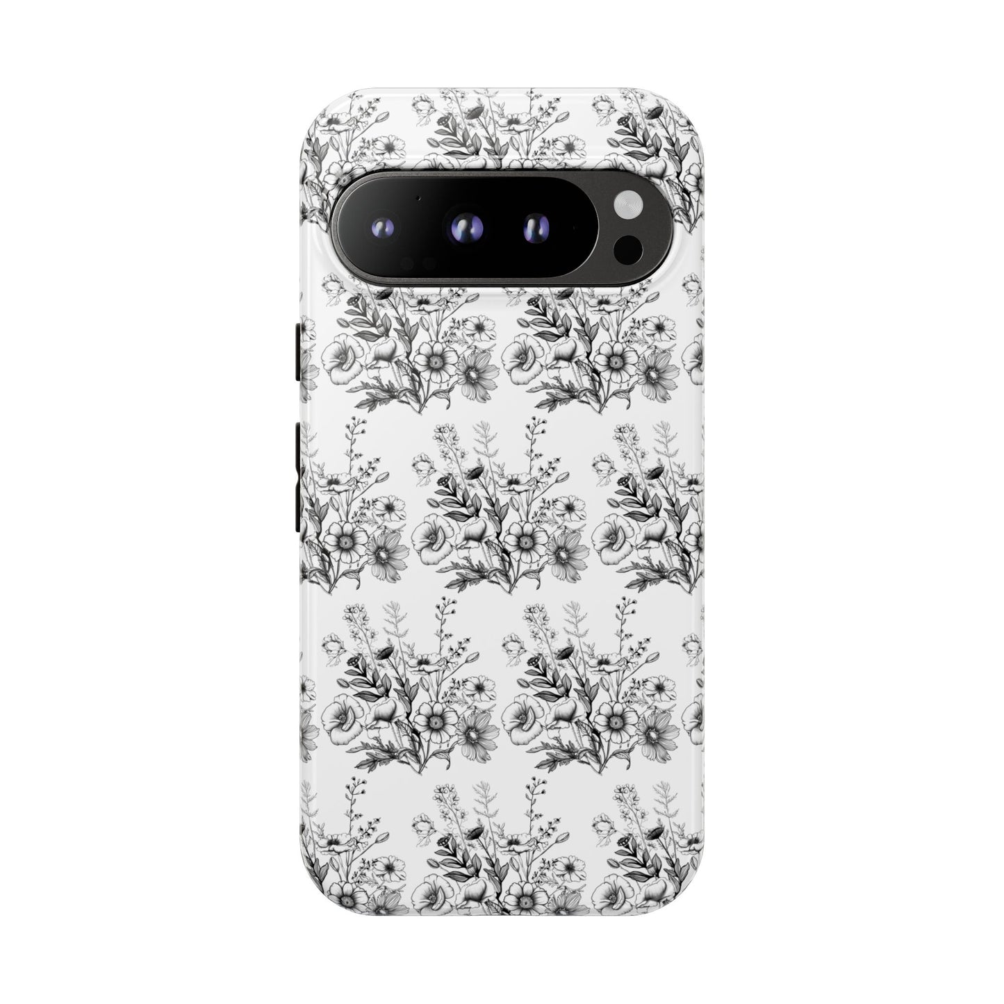 Floral Phone Case, Tough Cases with Elegant Black and White Design, Protective Cover for Fashion Lovers, Unique Gift for All [...]