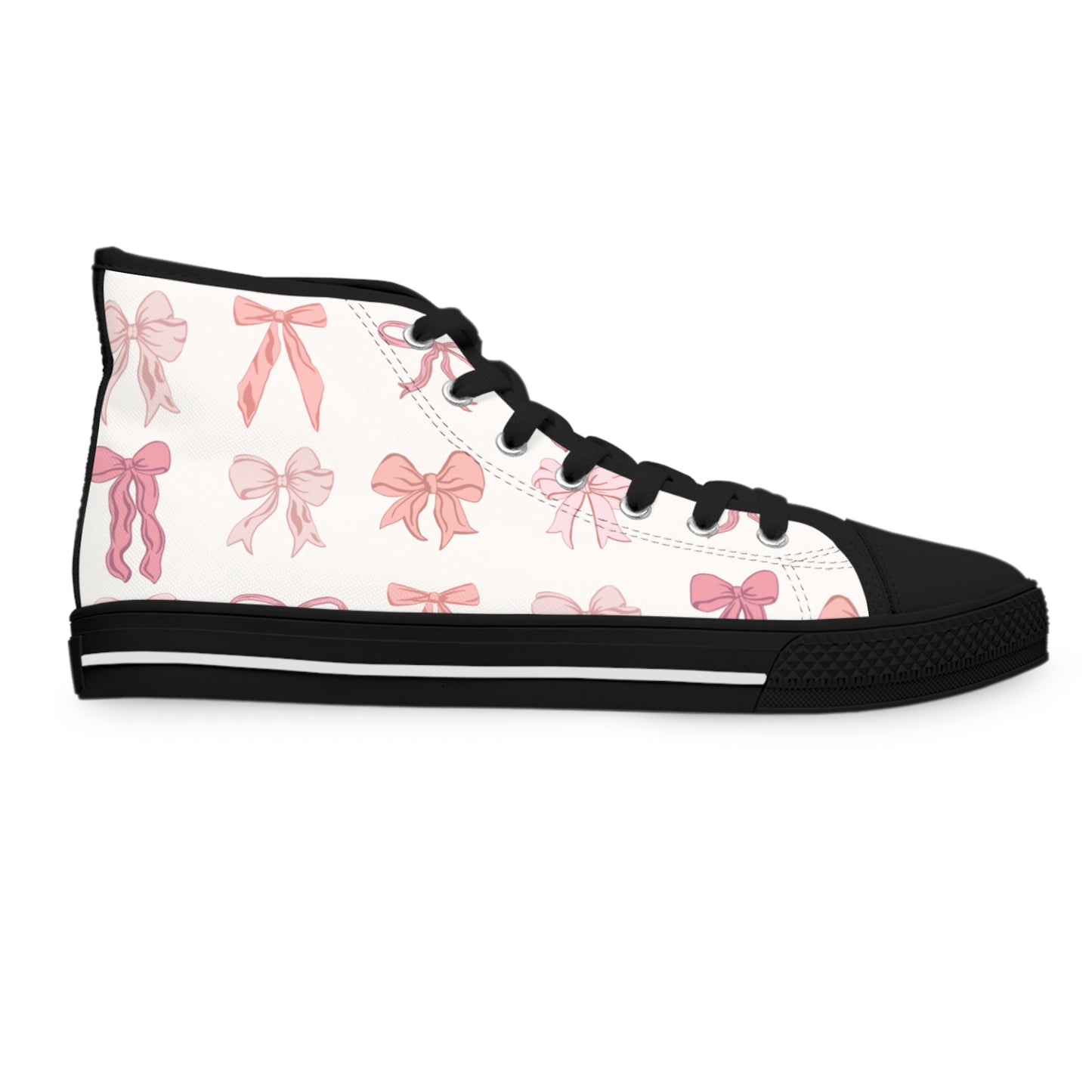 Pink Bows Women's High Top Sneakers with Pink Bow Design, Trendy Sneakers for Fashion Lovers, Perfect for Spring Outfits, Unique Gift Idea [...]