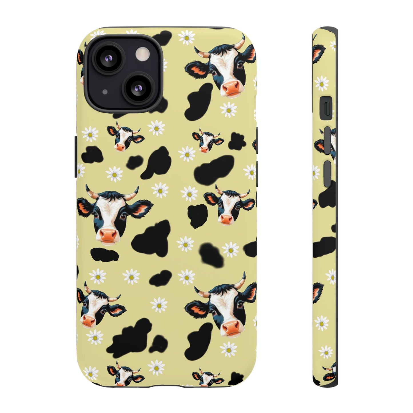 Cow Print Phone Case - Cute Protection for Animal Lovers, Gift for Farmhouse Decor, Cheerful Cow Design
