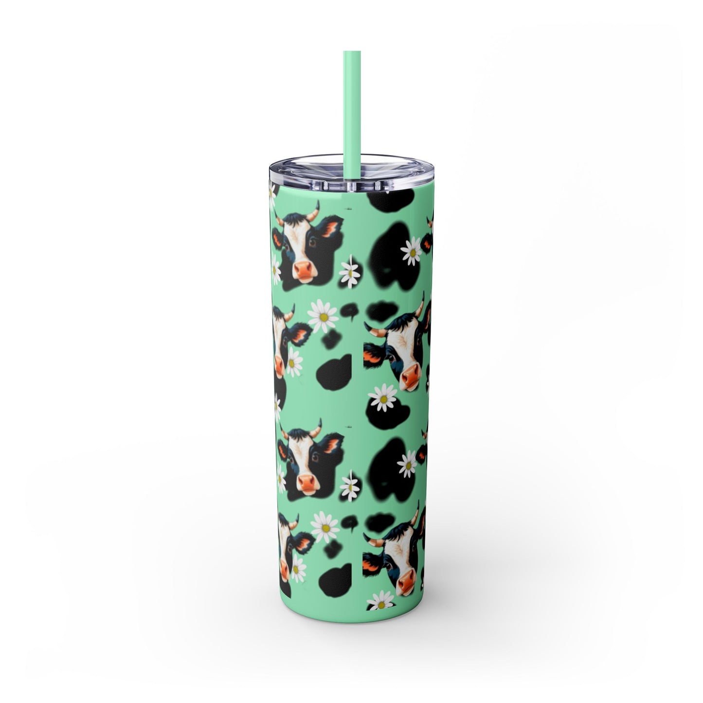 Charming Cow Print Tumbler with Straw, 20oz | Perfect for Cow Lovers, Unique Gift, Farmhouse Decor, Daily Hydration, Fun Drinkware