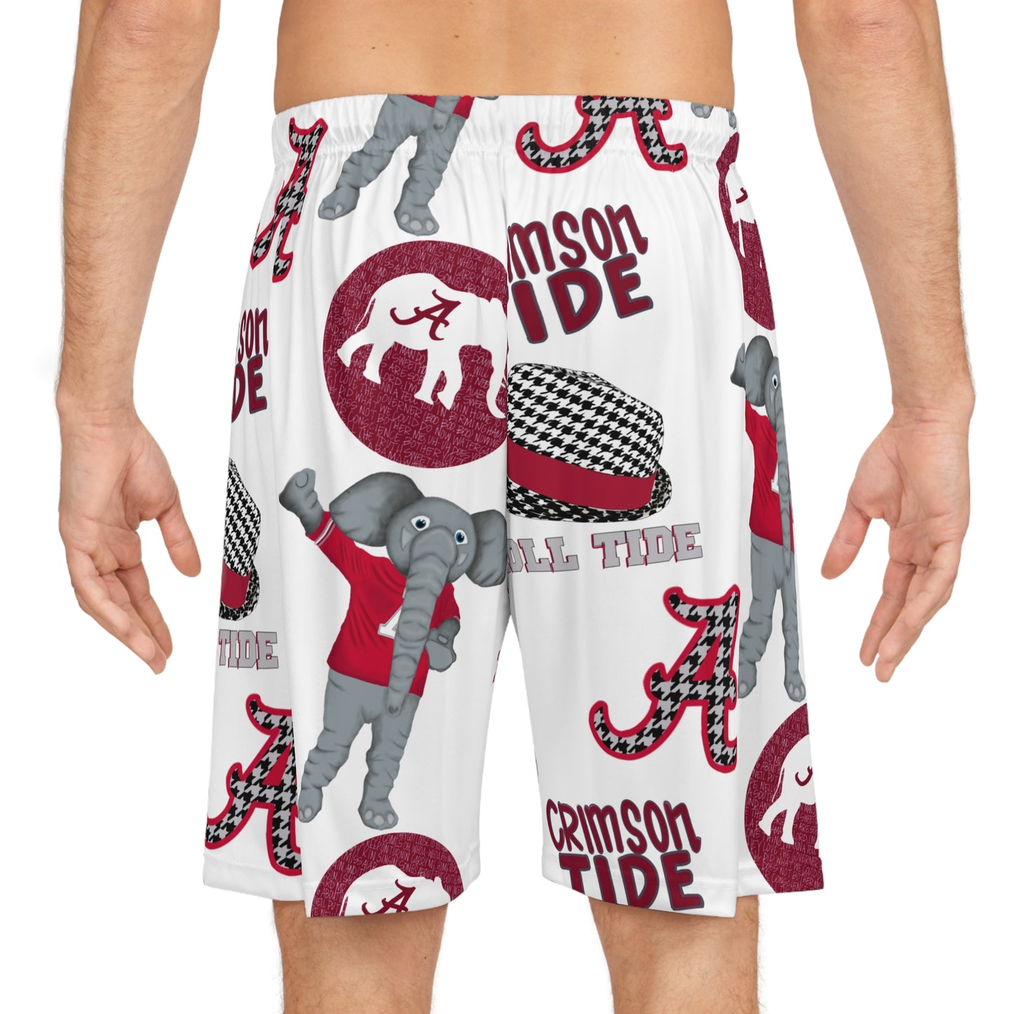 Crimson Tide Basketball Shorts, Stylish Sports Wear for Fans, Perfect for Game Day, Summer Casual, Holiday Gifts, Alabama Pride