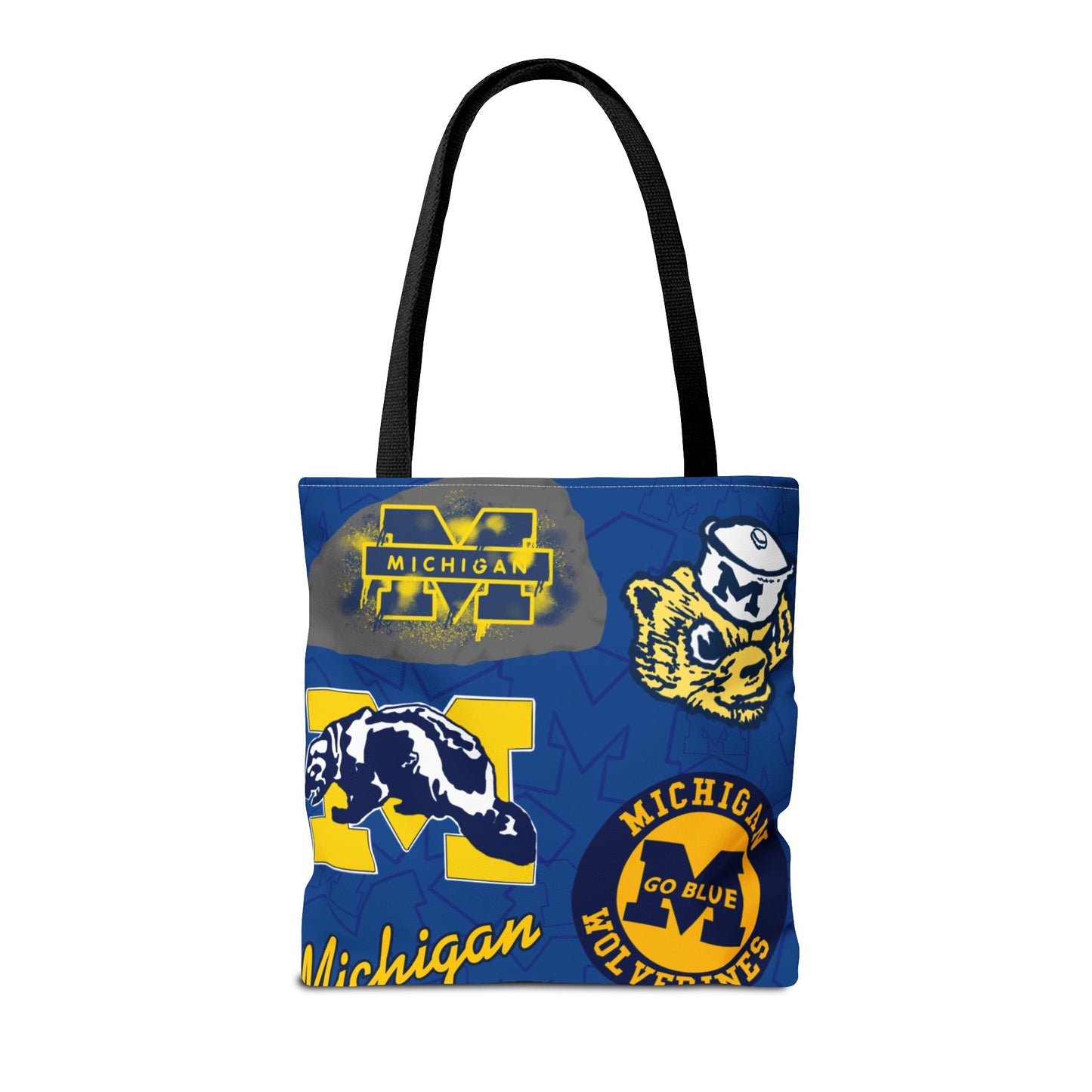 Michigan Spirit Tote Bag, College Student Gift, Game Day Accessory, Team Pride, Sports Tote, University of Michigan