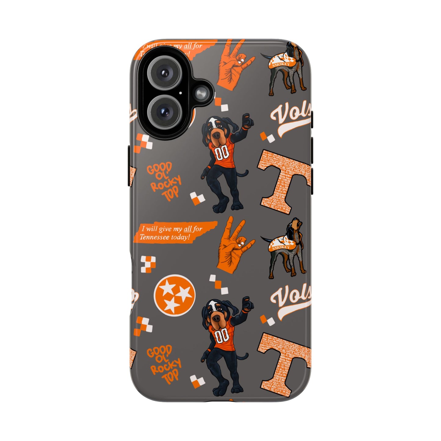 Tough Cases - Tennessee Fan Phone Case, Sports Team Accessory, Gift for Volunteers Fans, Durable Cover, College Game Day
