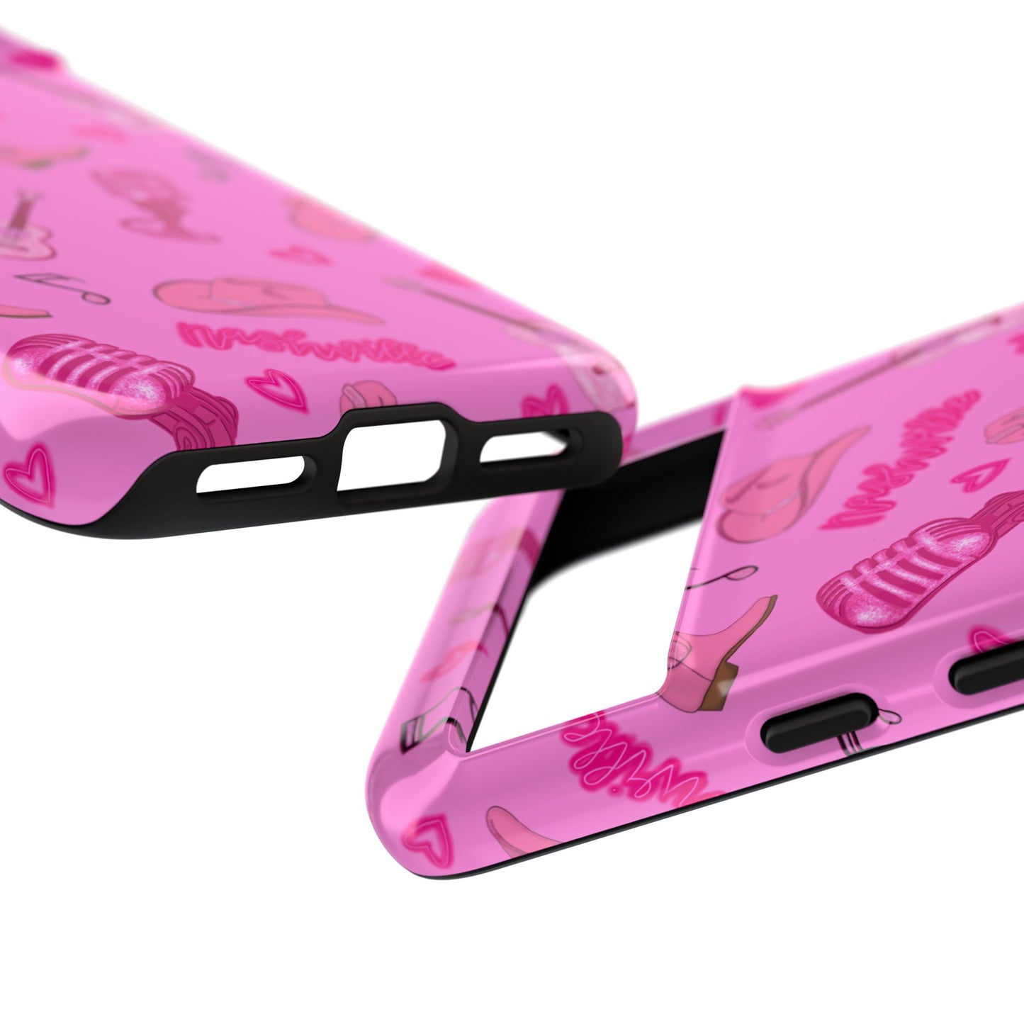 Pink Music Cases for Tough Love, Music Lover Gift, Phone Accessories, Cute Phone Covers, Stylish Cases for Women