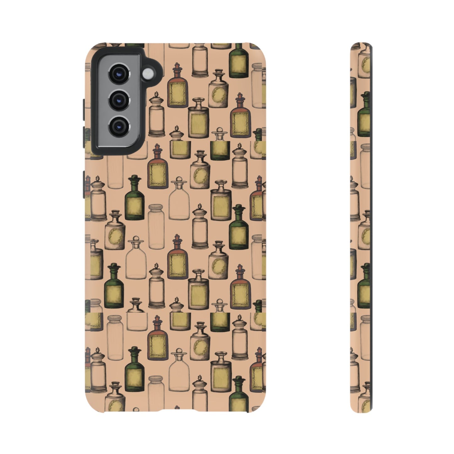 Vintage Potion Bottle Phone Case, Tough Phone Case, Magical Phone Cover, Witch Aesthetic, Gift for Witch Lovers, Boho Phone Accessories