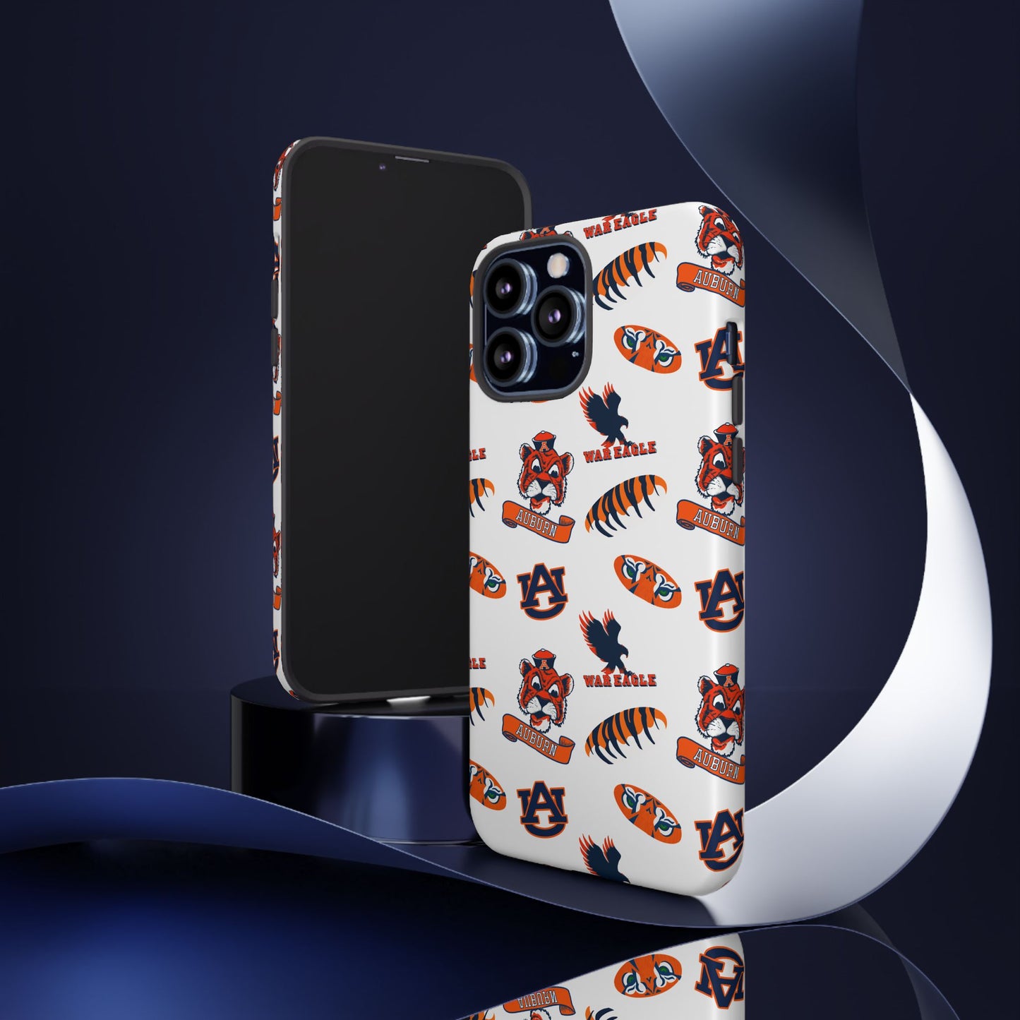 Auburn Fan Phone Case, Sports Team Accessory, Gift for Auburn Fans, Durable Cover, College Game Day