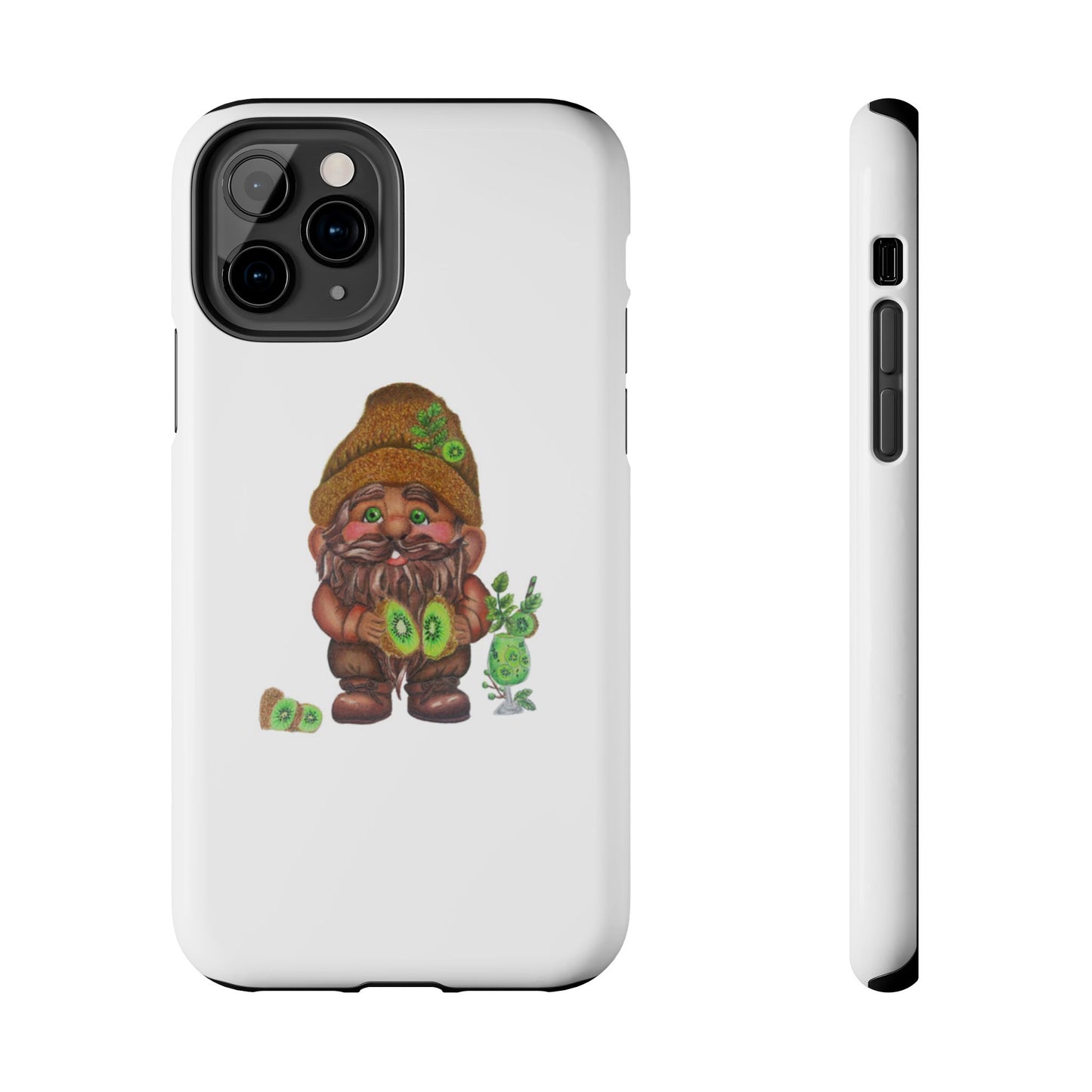 Funny Kiwi Gnome Phone Cases, Phone Covers for Gnome Lovers, Cute Gift for Gardeners, Unique Tech Accessories, Holiday Gifts