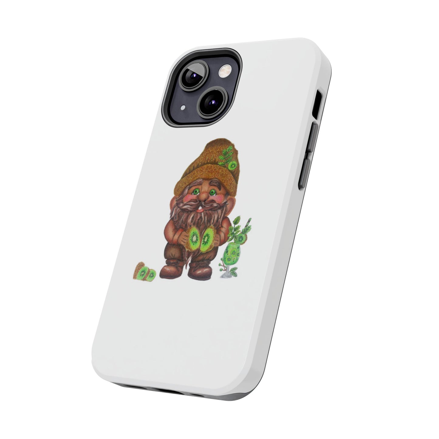 Funny Kiwi Gnome Phone Cases, Phone Covers for Gnome Lovers, Cute Gift for Gardeners, Unique Tech Accessories, Holiday Gifts