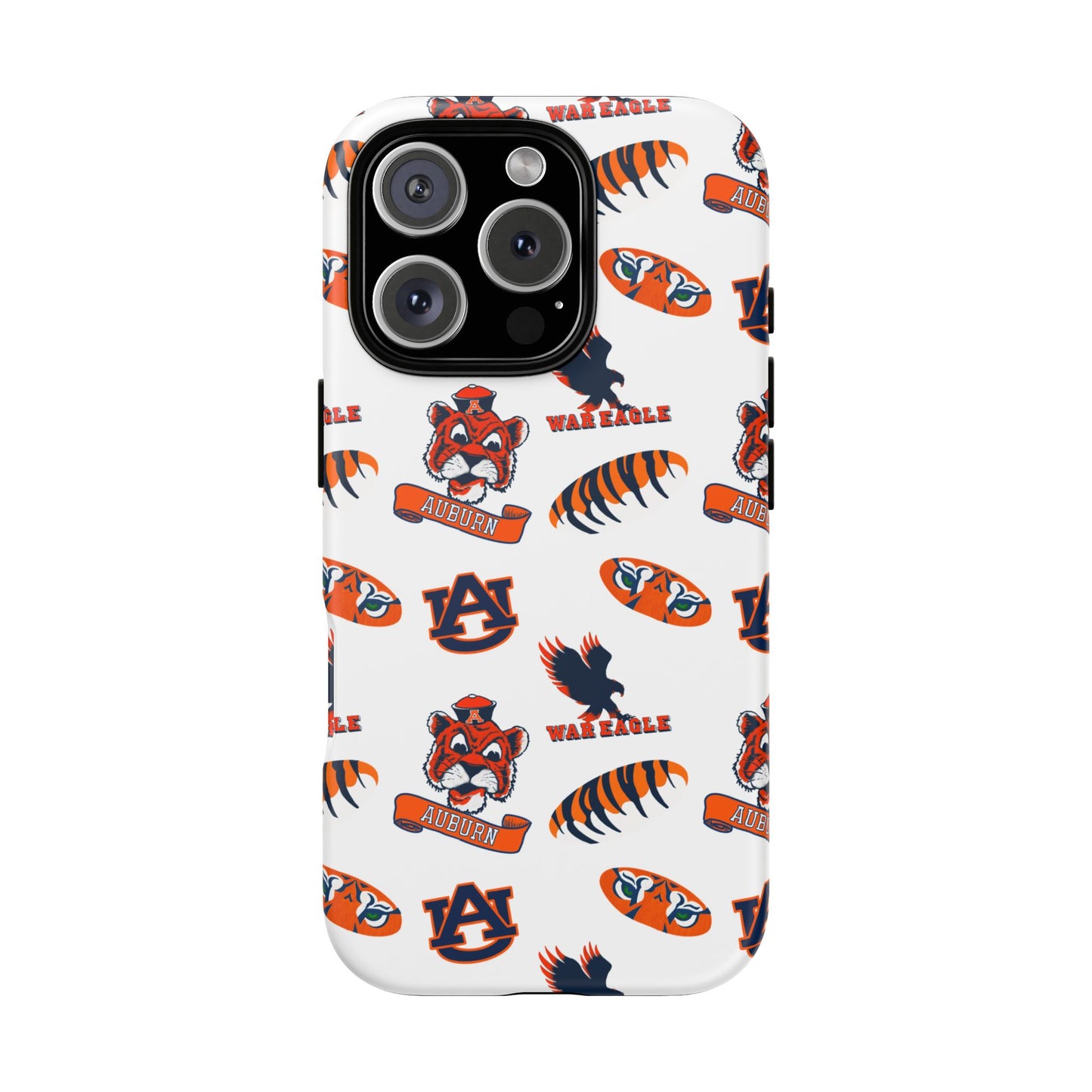 Auburn Fan Phone Case, Sports Team Accessory, Gift for Auburn Fans, Durable Cover, College Game Day