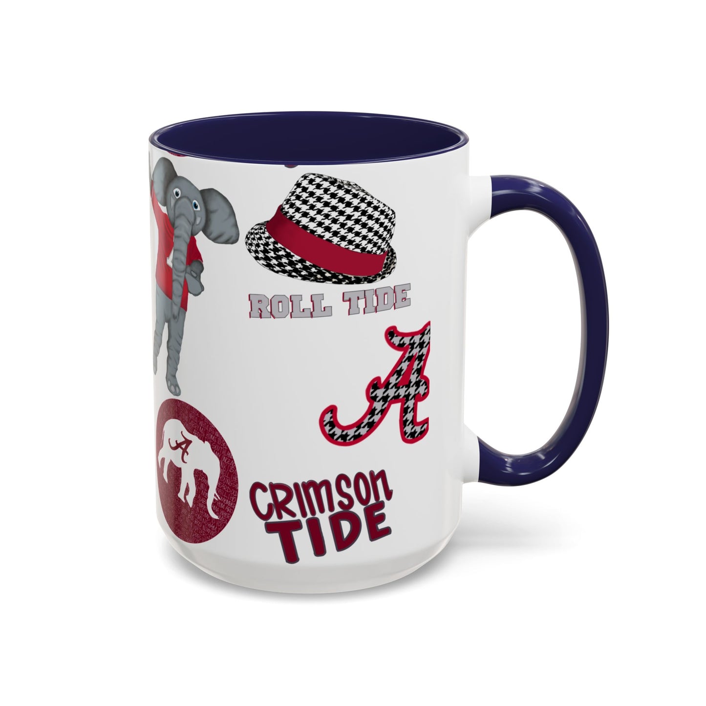 Crimson Tide Coffee Mug, Alabama Fan Cup, Roll Tide Mug, College Sports Gift, Game Day Drinkware