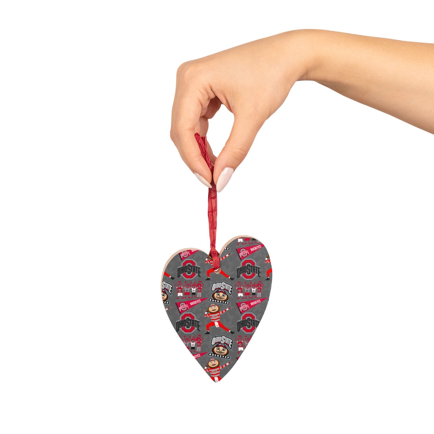 Ohio State Wooden Ornaments, Holiday Decorations, College Sports Decor, Personalized Gift, Christmas Ornaments