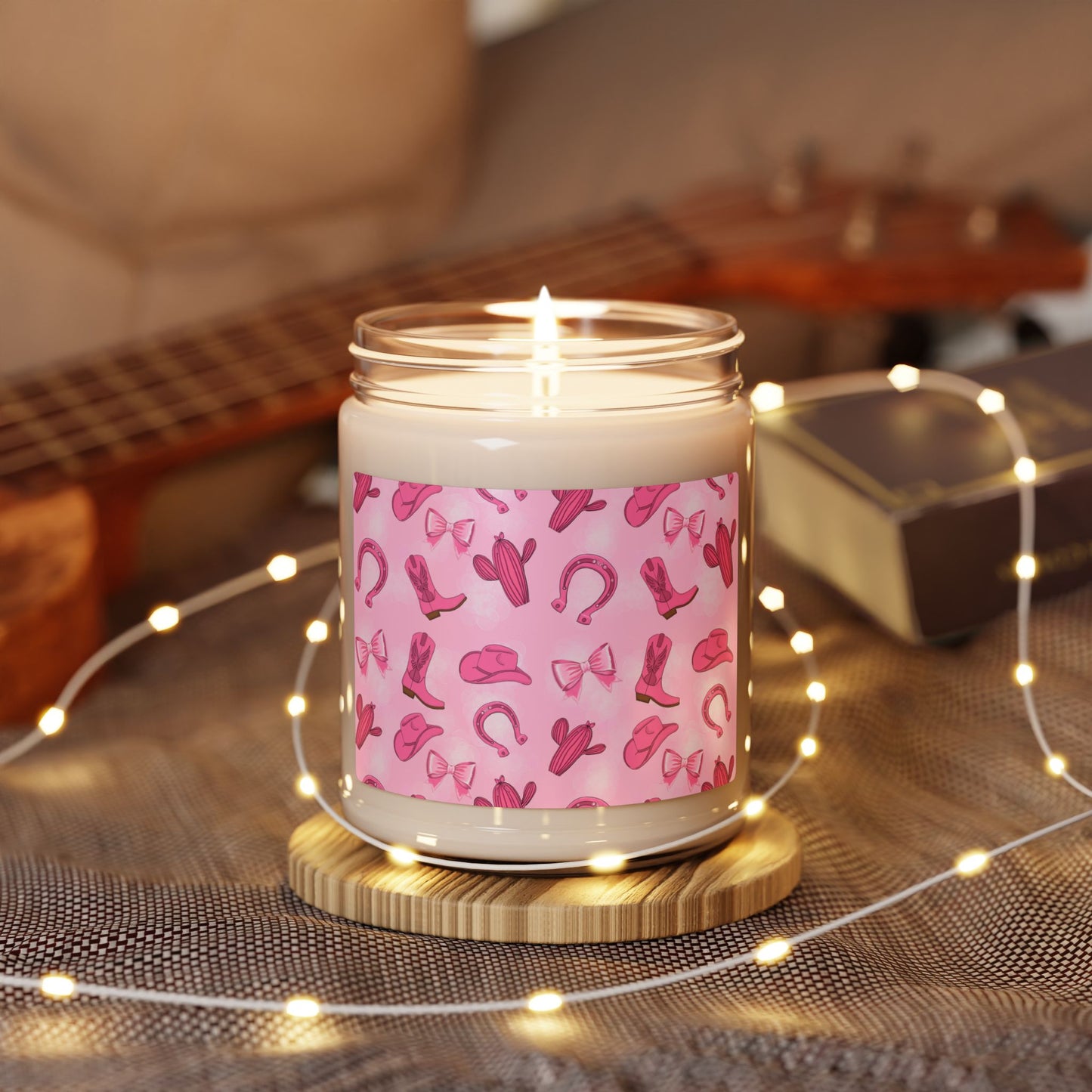 Cowgirl Pink Scented Soy Candle - Fun Decor, Gifts for Friends, Home Fragrance, Birthday, Relaxation