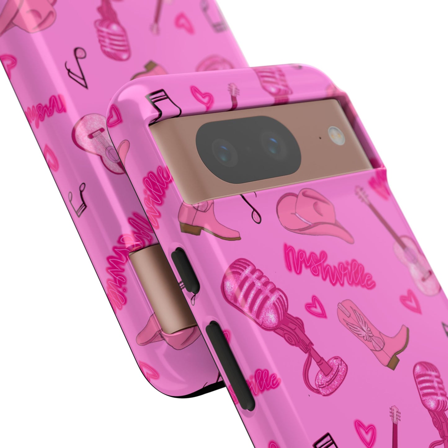 Pink Music Cases for Tough Love, Music Lover Gift, Phone Accessories, Cute Phone Covers, Stylish Cases for Women
