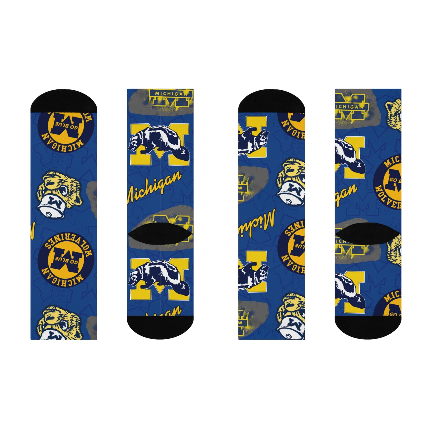 Michigan Wolverines Cushioned Crew Socks | Comfortable Sports Socks, Gift for Fans, College Spirit Wear, Unique Athletic Socks, Team [...]