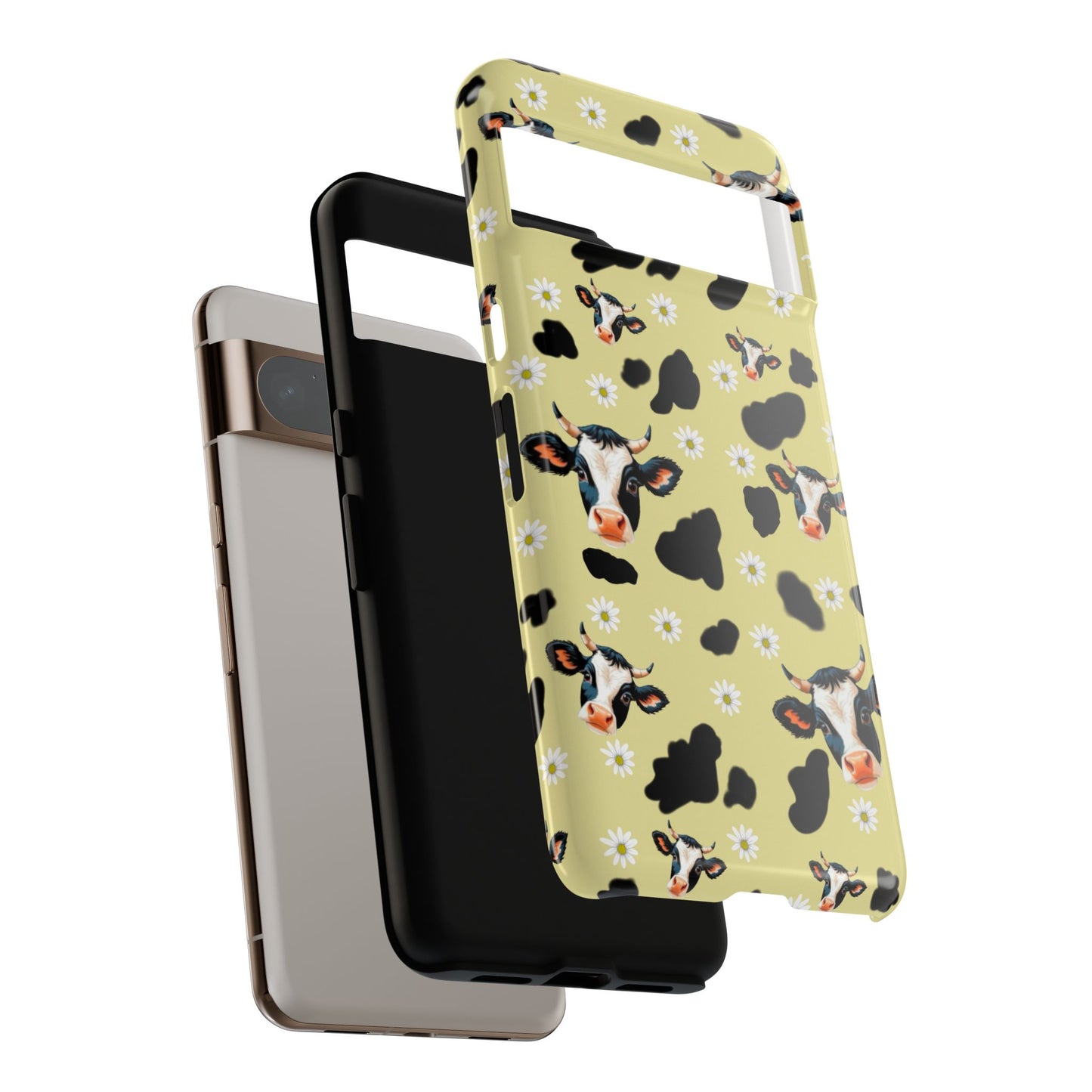 Cow Print Phone Case - Cute Protection for Animal Lovers, Gift for Farmhouse Decor, Cheerful Cow Design