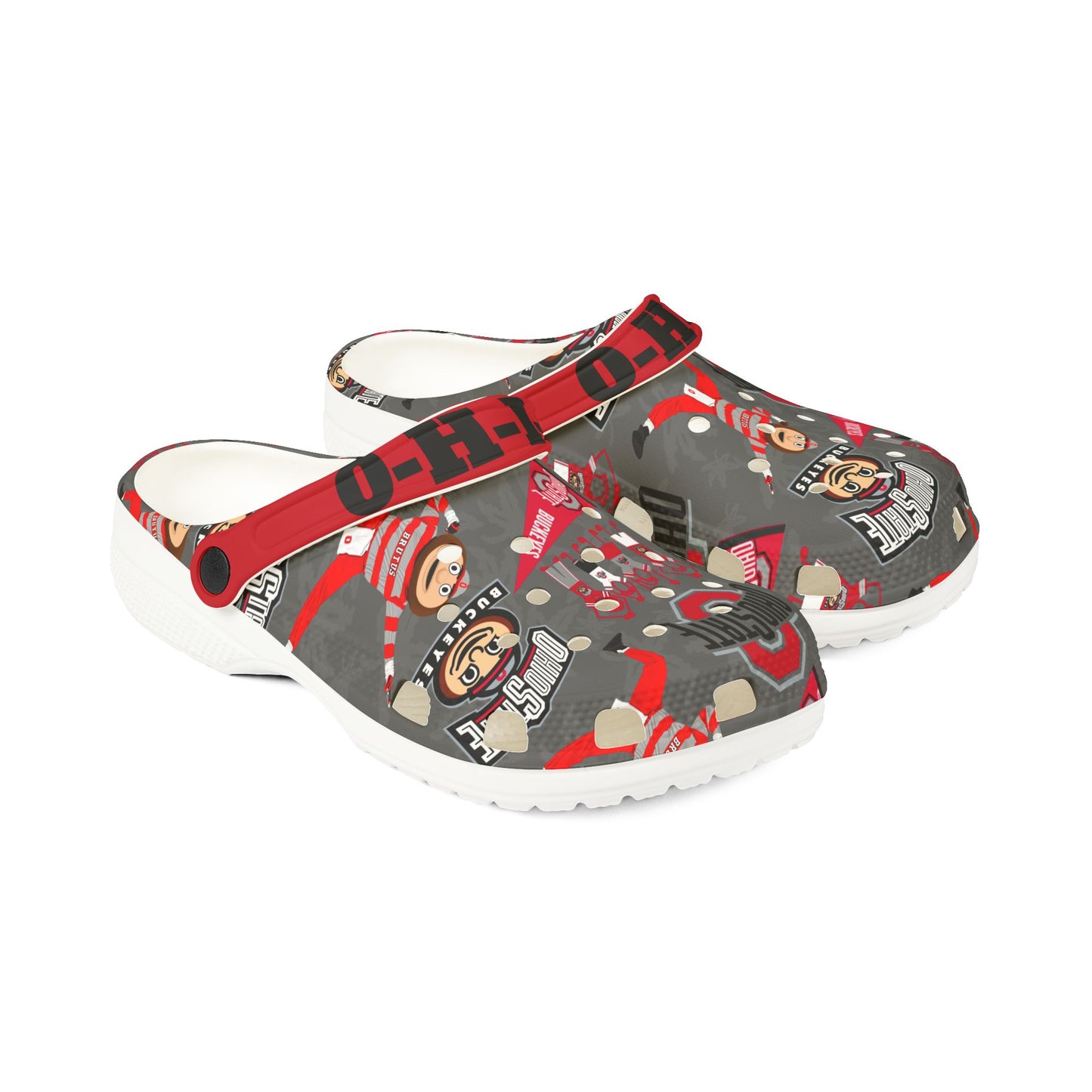 Ohio State Clogs for Fun Adventures, Comfortable Garden Shoes, All-Occasion Footwear for Kids and Adults, Holiday Gift Idea