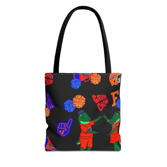 Florida Gators Tote Bag, Sporty Canvas Bag, Game Day Accessory, Colorful Dinosaur Bag, Back-to-School Essential