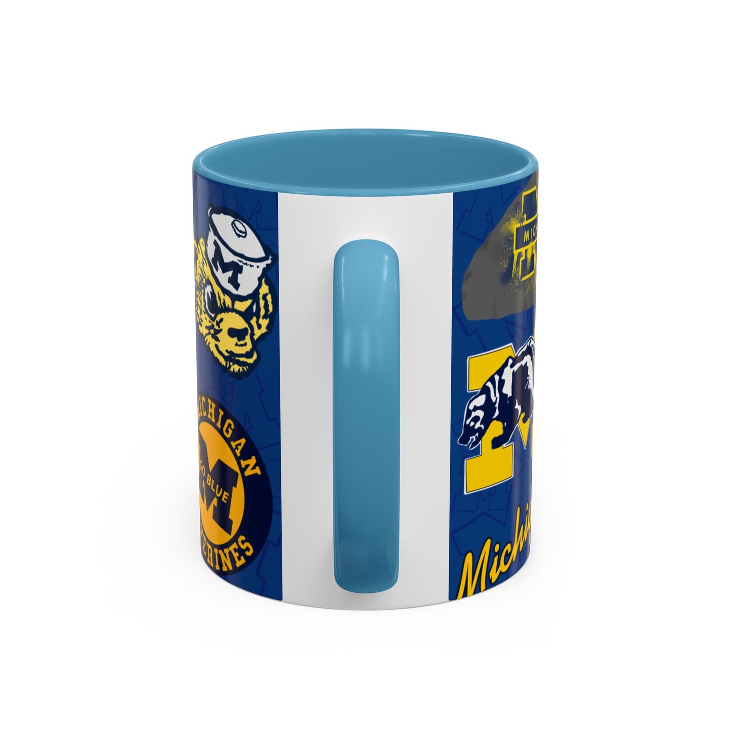 Michigan Wolverines Accent Coffee Mug - Perfect for Game Day, Fan Gift, Coffee Lovers, Sports Decor, College Spirit