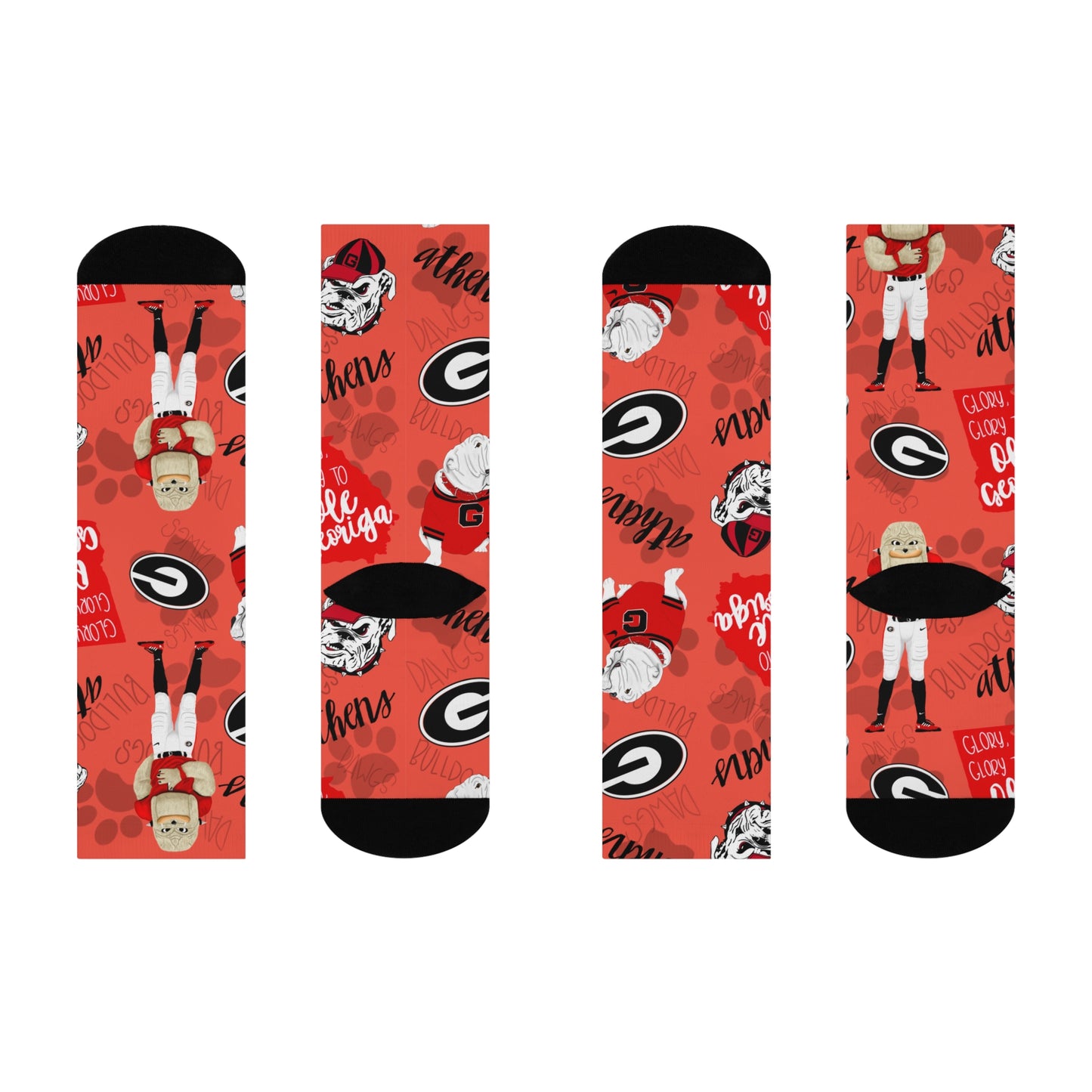 Georgia Bulldogs Cushioned Crew Socks | Cheer on Game Day, Sports Fan Gift, Unique College Apparel, Team Spirit Accessories, Great for [...]