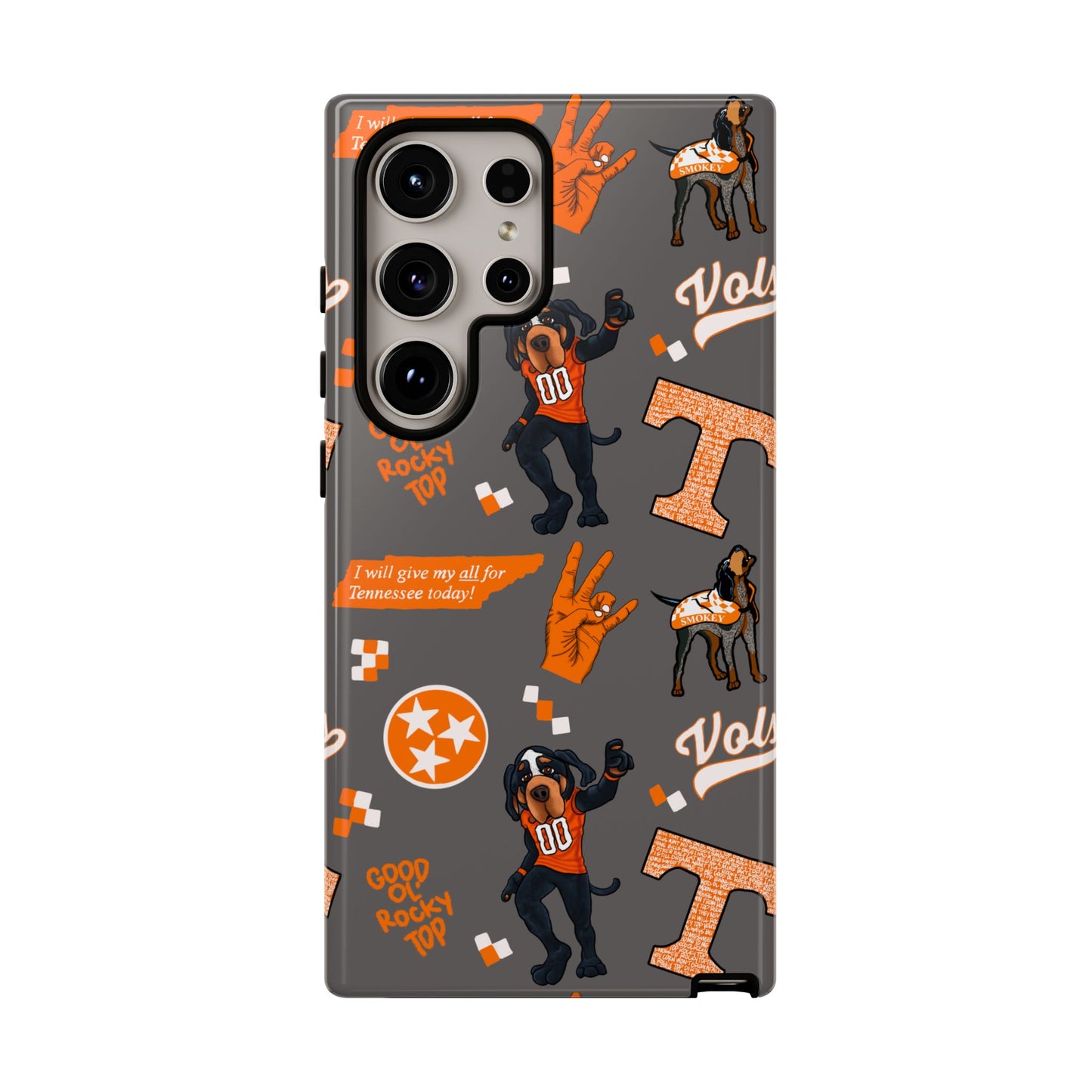 Tough Cases - Tennessee Fan Phone Case, Sports Team Accessory, Gift for Volunteers Fans, Durable Cover, College Game Day