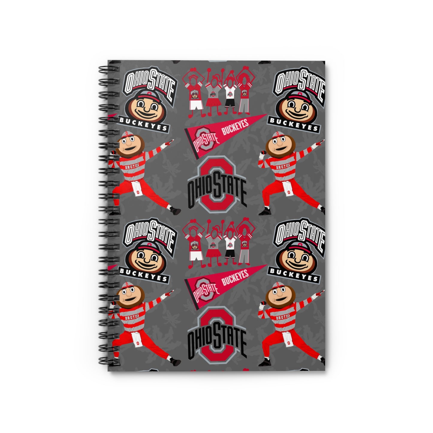 Ohio State Buckeyes Spiral Notebook - Perfect for Students, Sports Fans, Gifts, Journals, School Supplies, Office Decor