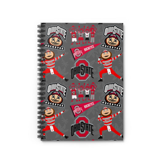Ohio State Buckeyes Spiral Notebook - Perfect for Students, Sports Fans, Gifts, Journals, School Supplies, Office Decor