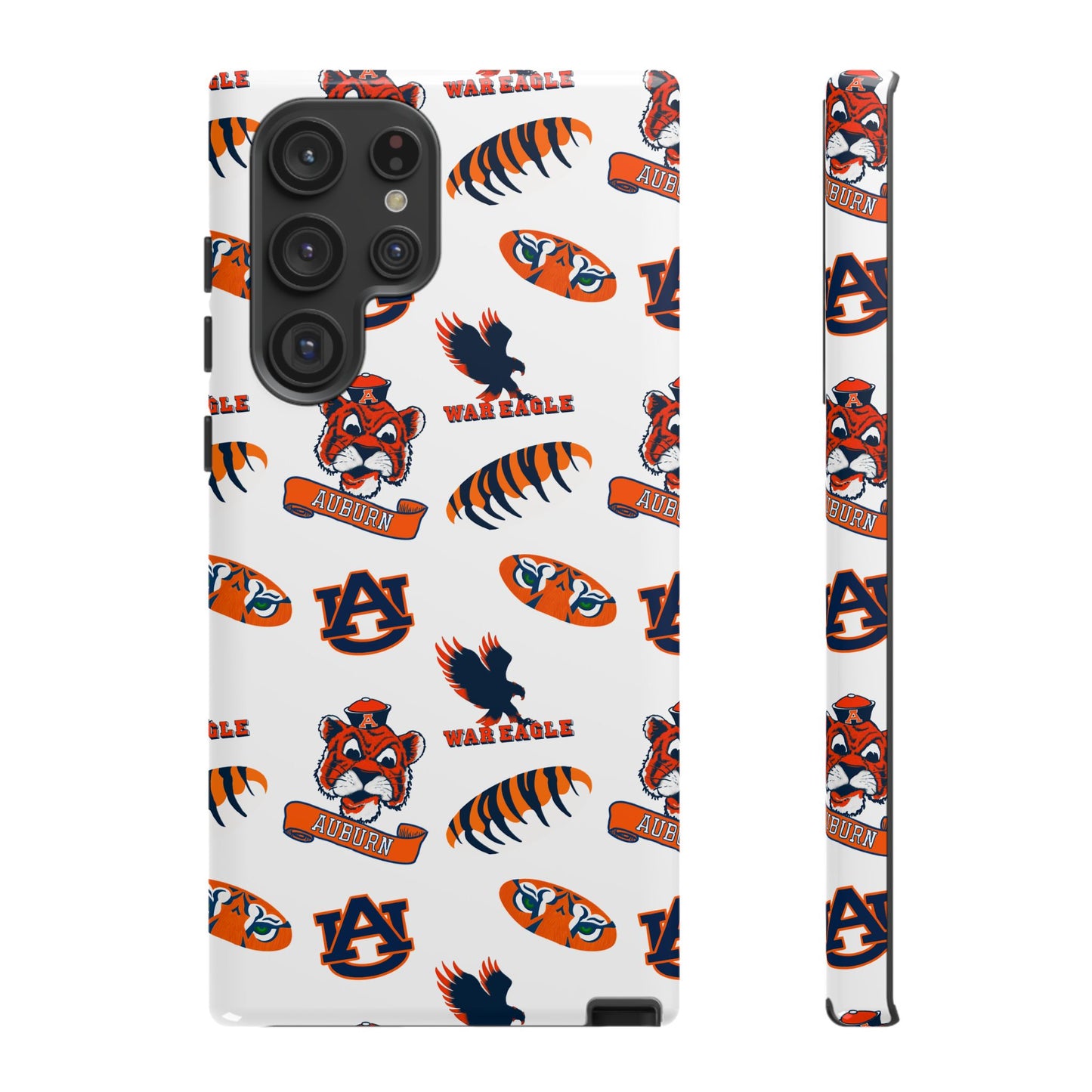 Auburn Fan Phone Case, Sports Team Accessory, Gift for Auburn Fans, Durable Cover, College Game Day