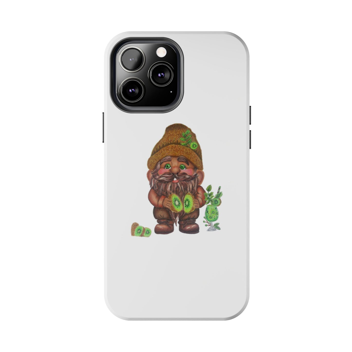 Funny Kiwi Gnome Phone Cases, Phone Covers for Gnome Lovers, Cute Gift for Gardeners, Unique Tech Accessories, Holiday Gifts