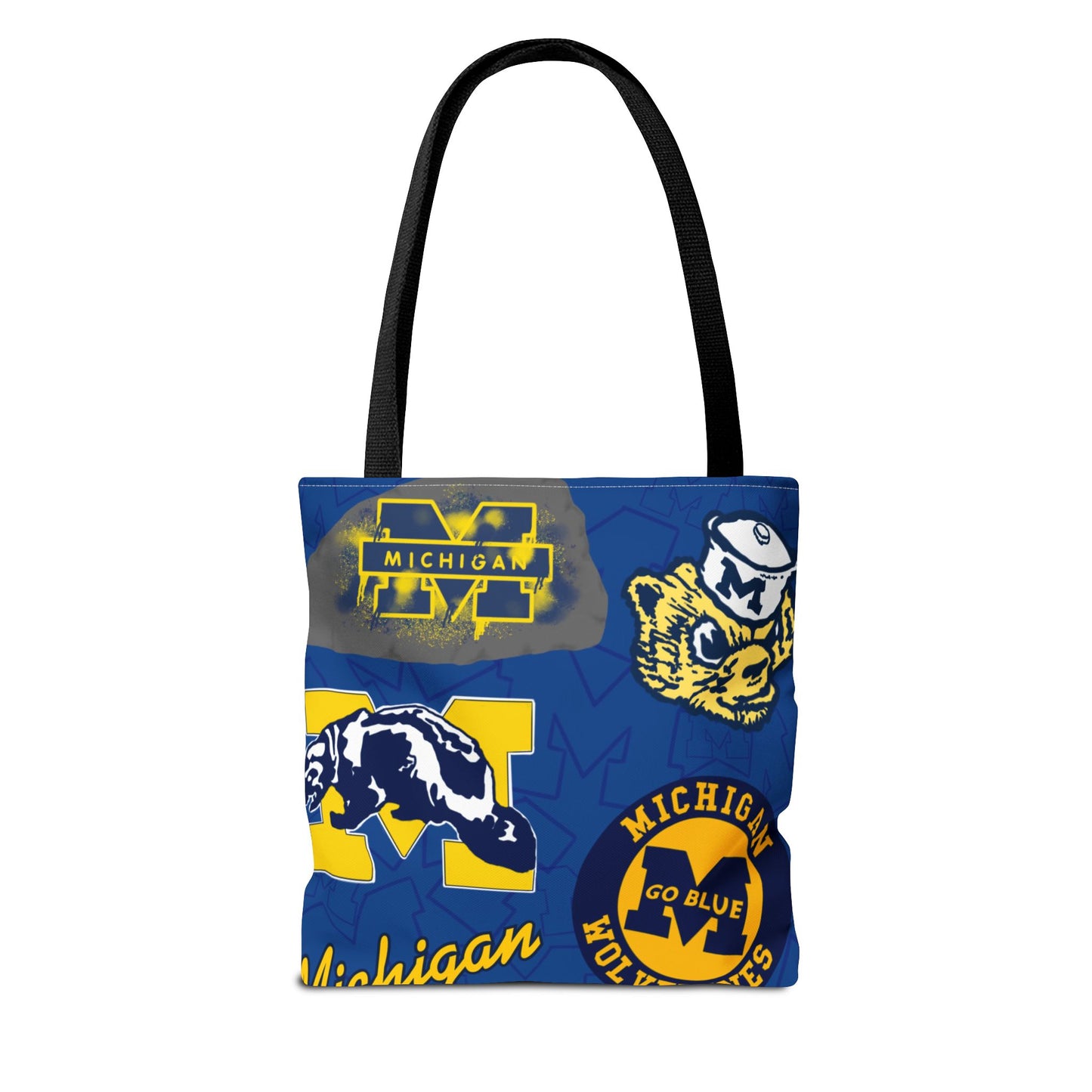 Michigan Spirit Tote Bag, College Student Gift, Game Day Accessory, Team Pride, Sports Tote, University of Michigan