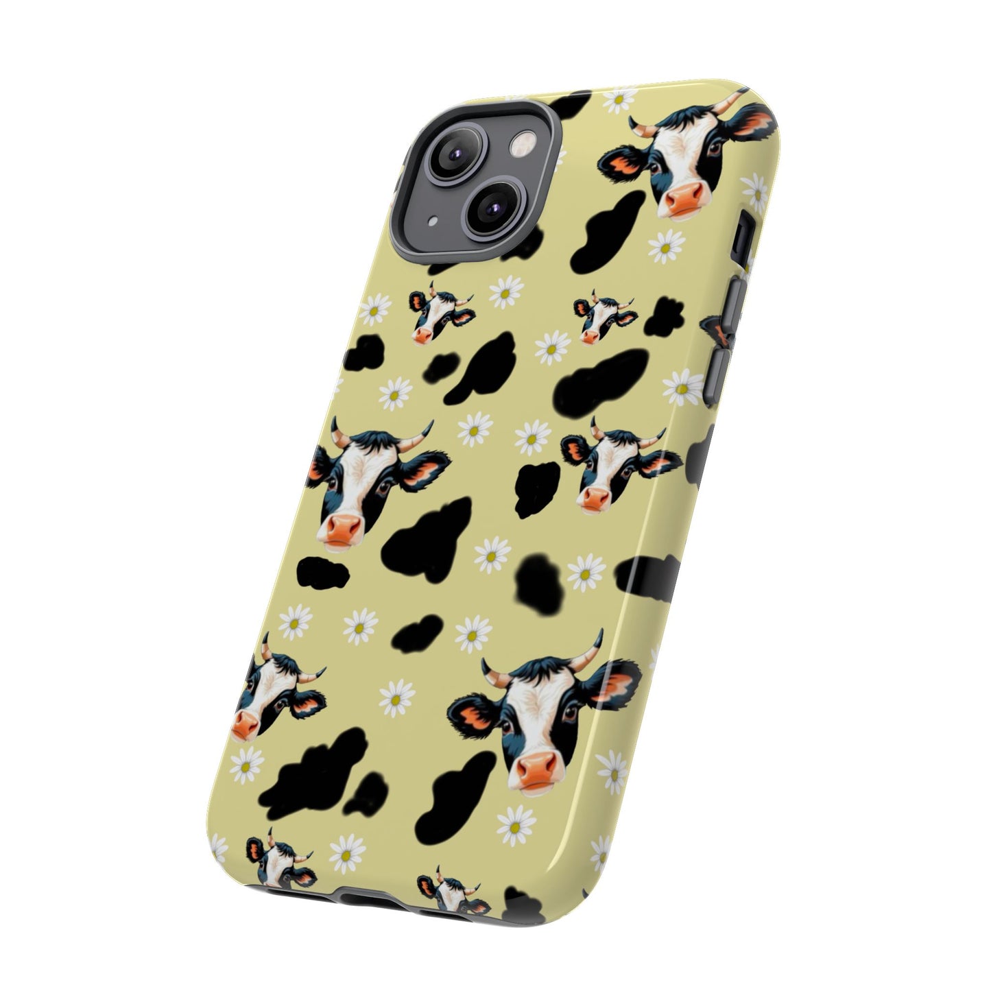 Cow Print Phone Case - Cute Protection for Animal Lovers, Gift for Farmhouse Decor, Cheerful Cow Design