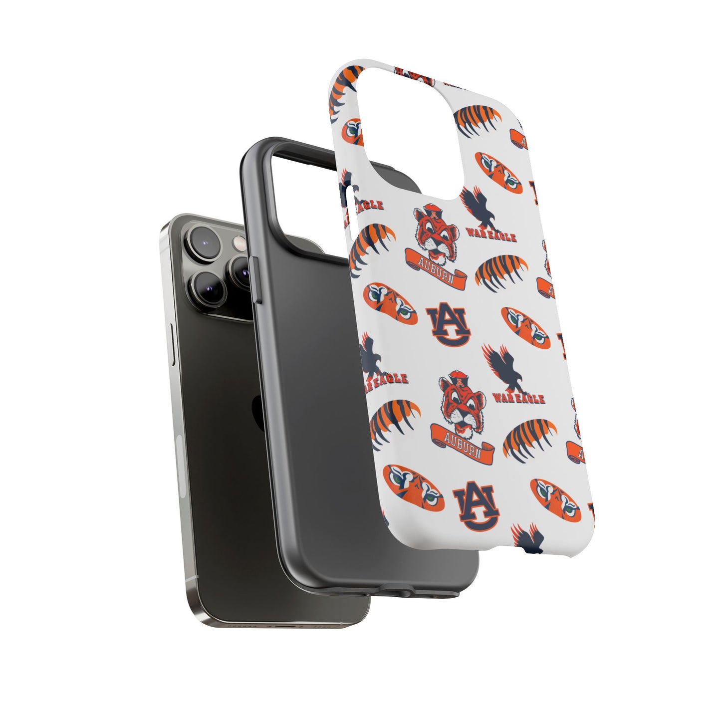 Auburn Fan Phone Case, Sports Team Accessory, Gift for Auburn Fans, Durable Cover, College Game Day