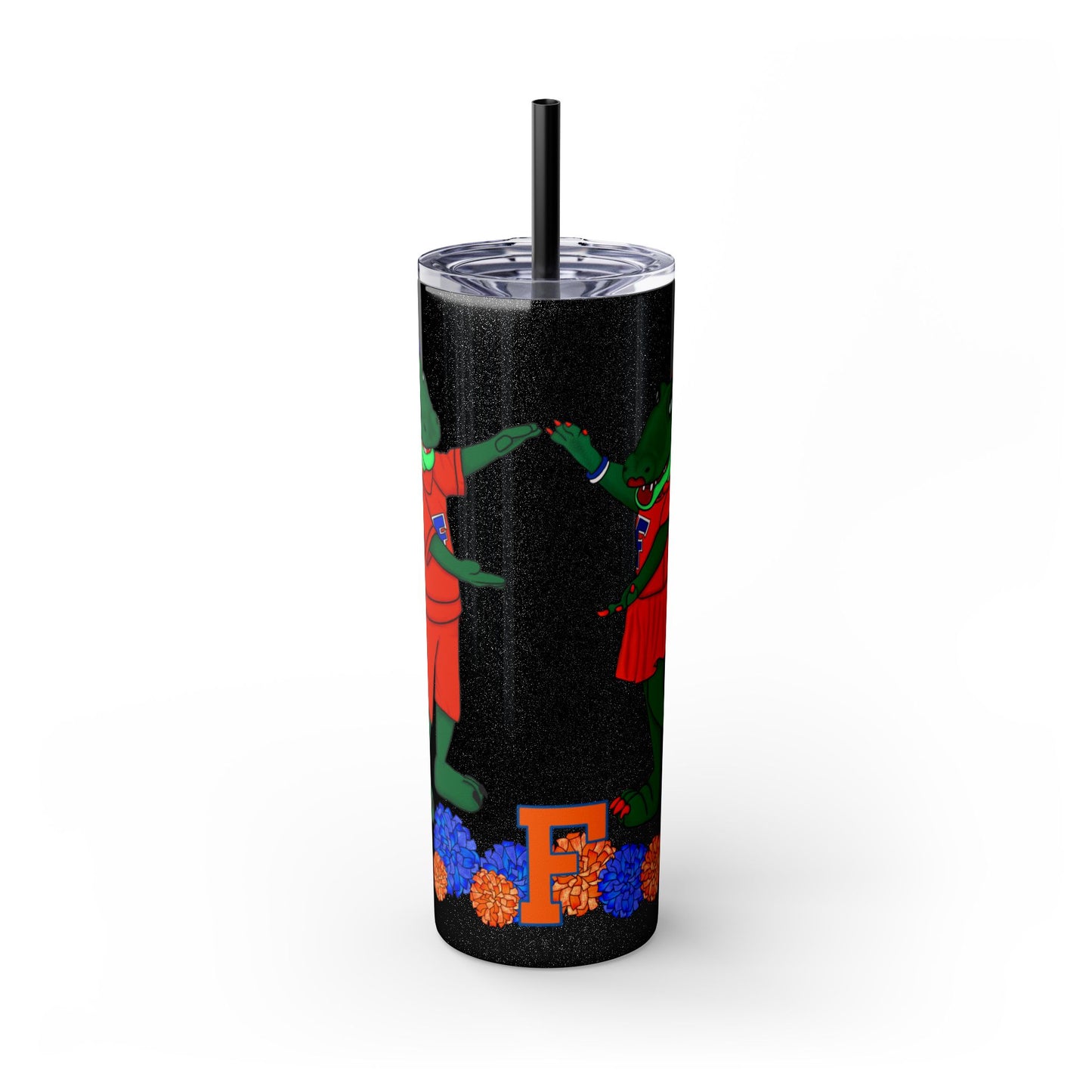 Florida Gators Skinny Tumbler with Straw | Perfect for Gifts, Sports Events, Tailgating, Summer Drinks, Eco-Friendly Hydration