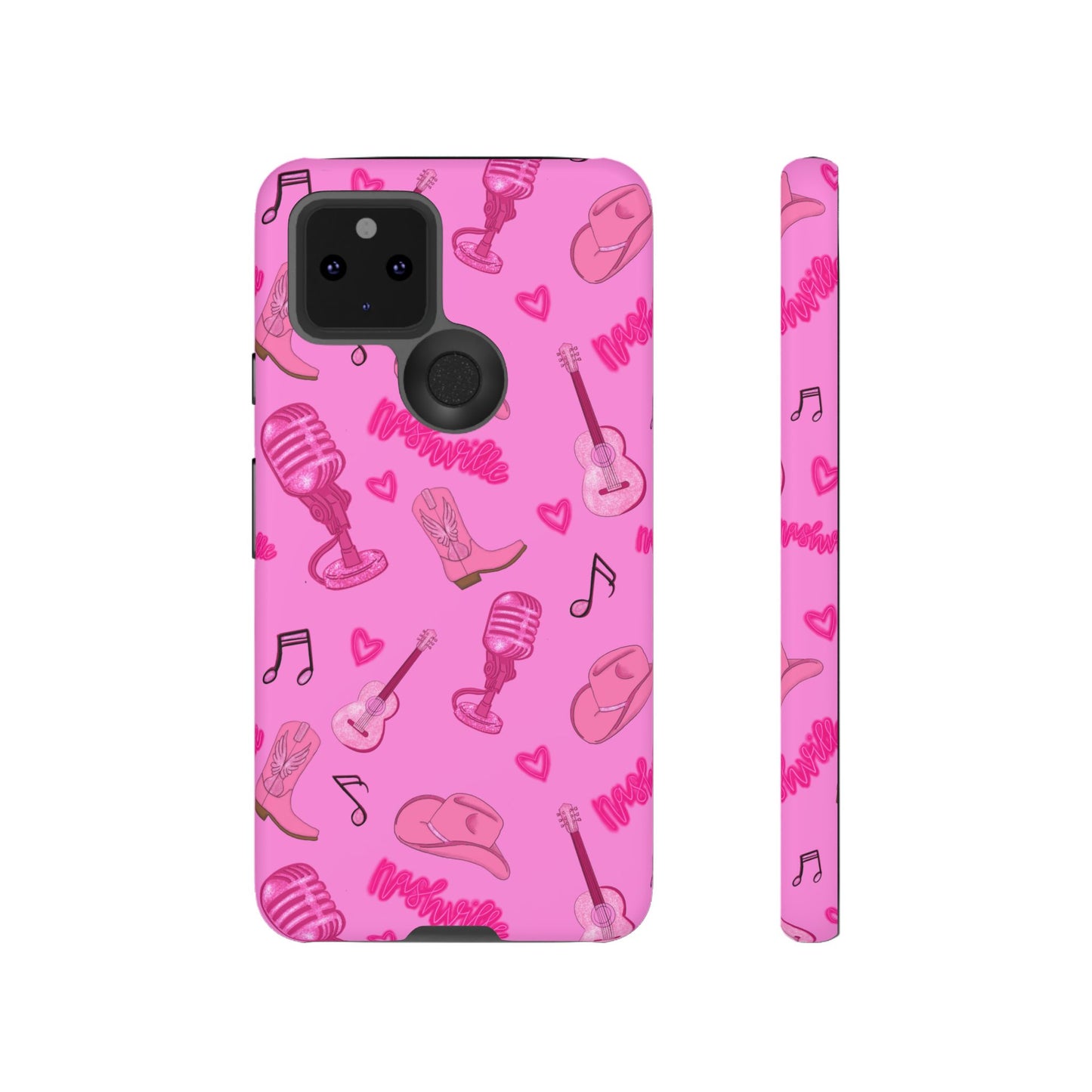Pink Music Cases for Tough Love, Music Lover Gift, Phone Accessories, Cute Phone Covers, Stylish Cases for Women