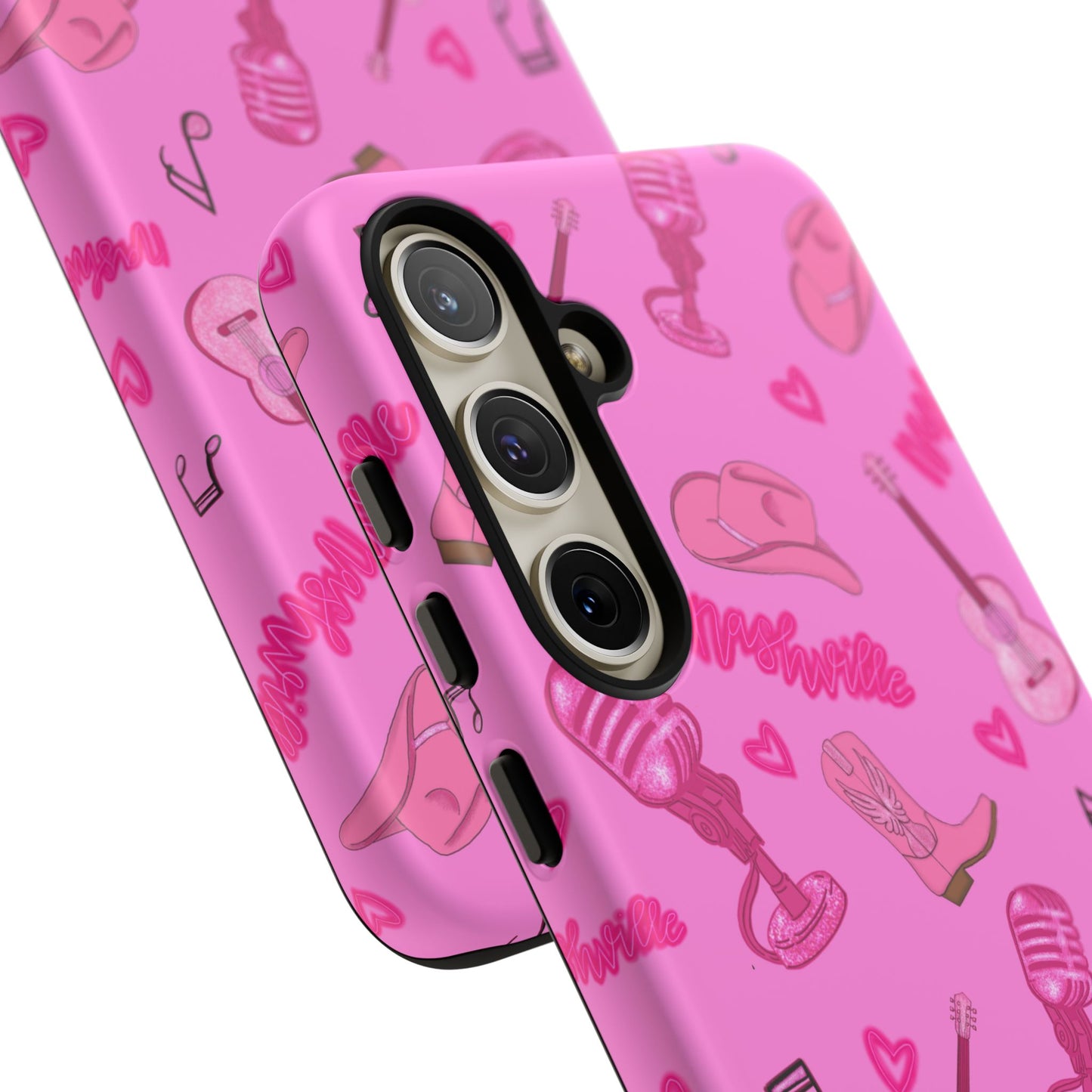 Pink Music Cases for Tough Love, Music Lover Gift, Phone Accessories, Cute Phone Covers, Stylish Cases for Women