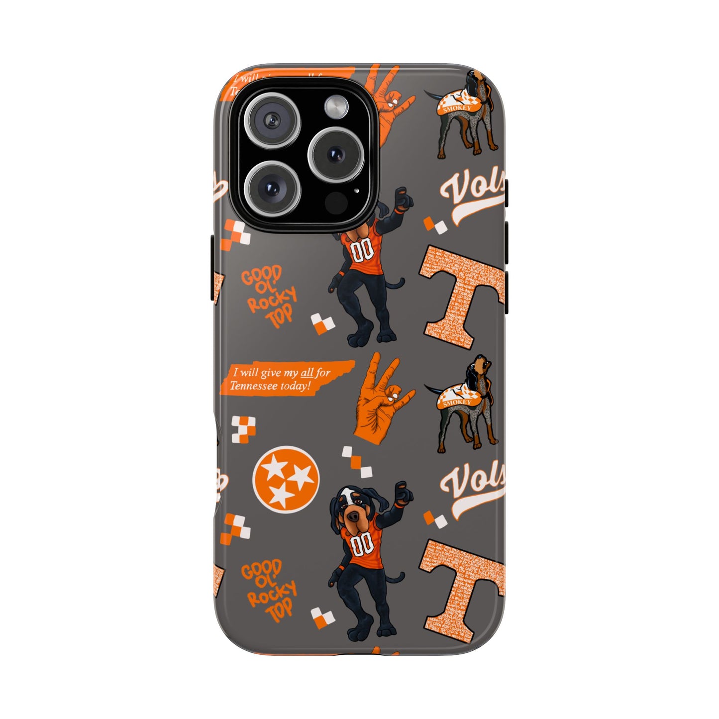 Tough Cases - Tennessee Fan Phone Case, Sports Team Accessory, Gift for Volunteers Fans, Durable Cover, College Game Day