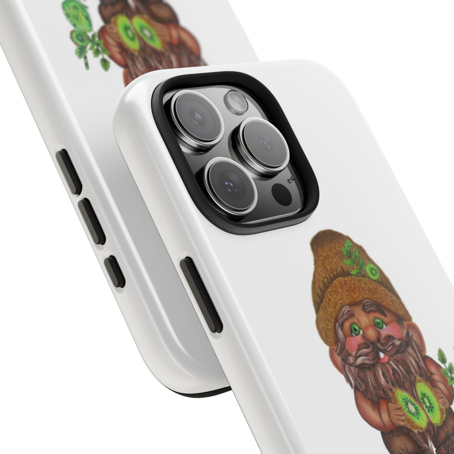 Funny Kiwi Gnome Phone Cases, Phone Covers for Gnome Lovers, Cute Gift for Gardeners, Unique Tech Accessories, Holiday Gifts