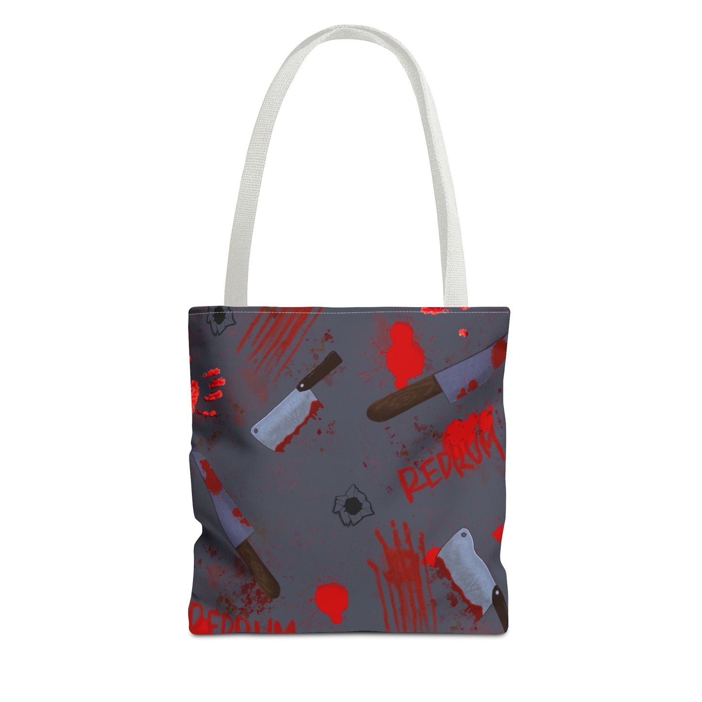 Gory Tote Bag with Redrum Design, Horror Aesthetic Bag, Perfect for Halloween, Gift for Horror Fans, Unique Movie-Inspired Accessory