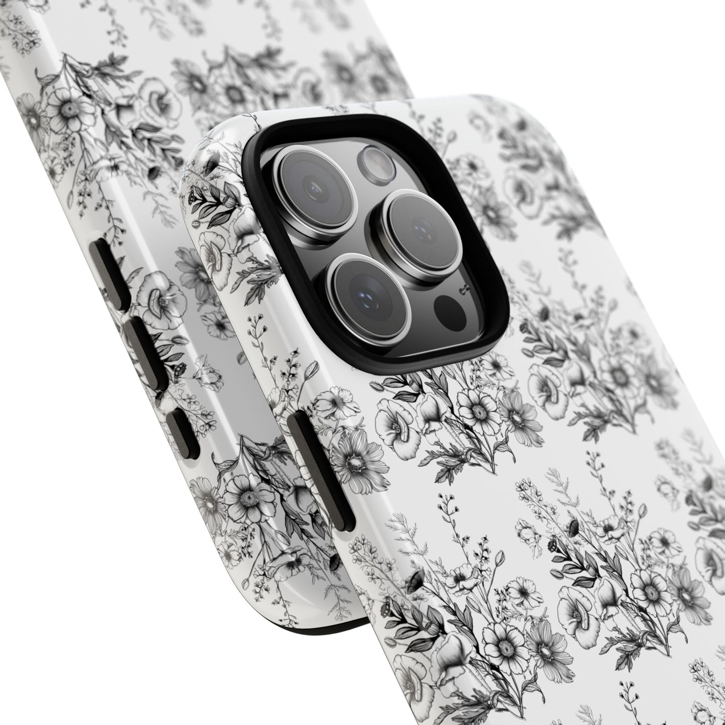 Floral Phone Case, Tough Cases with Elegant Black and White Design, Protective Cover for Fashion Lovers, Unique Gift for All [...]