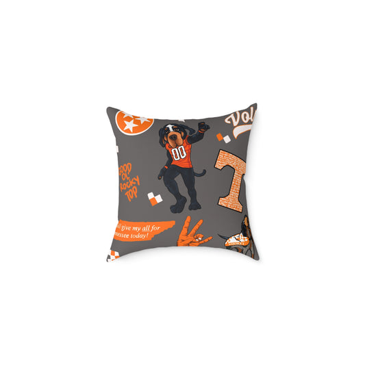 Tennessee Sports Fan Pillow, College Decor, Game Day Home Accent, Throw Pillow Gift, Tailgate Decoration