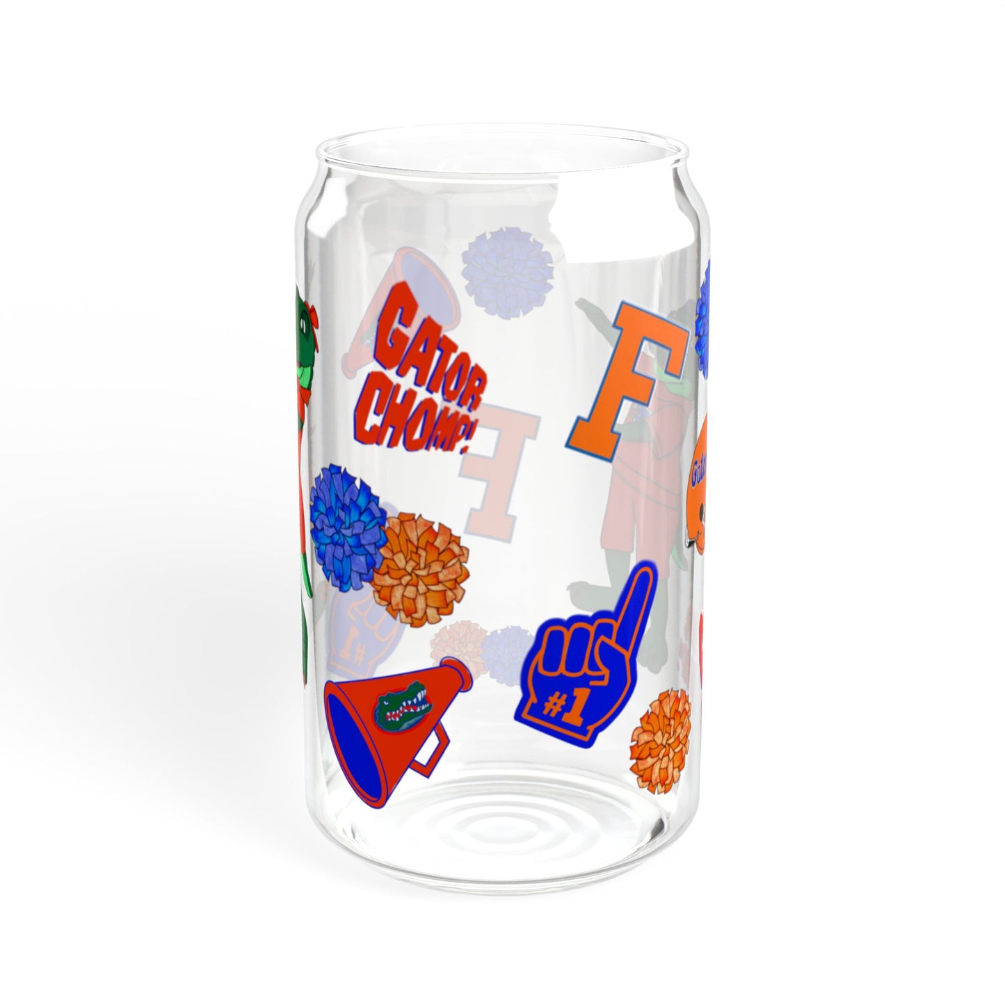 Florida Gators Sipper Glass with Bamboo Lid | 16oz Drinkware | Perfect for Game Day, Tailgating, Parties, Gifts!
