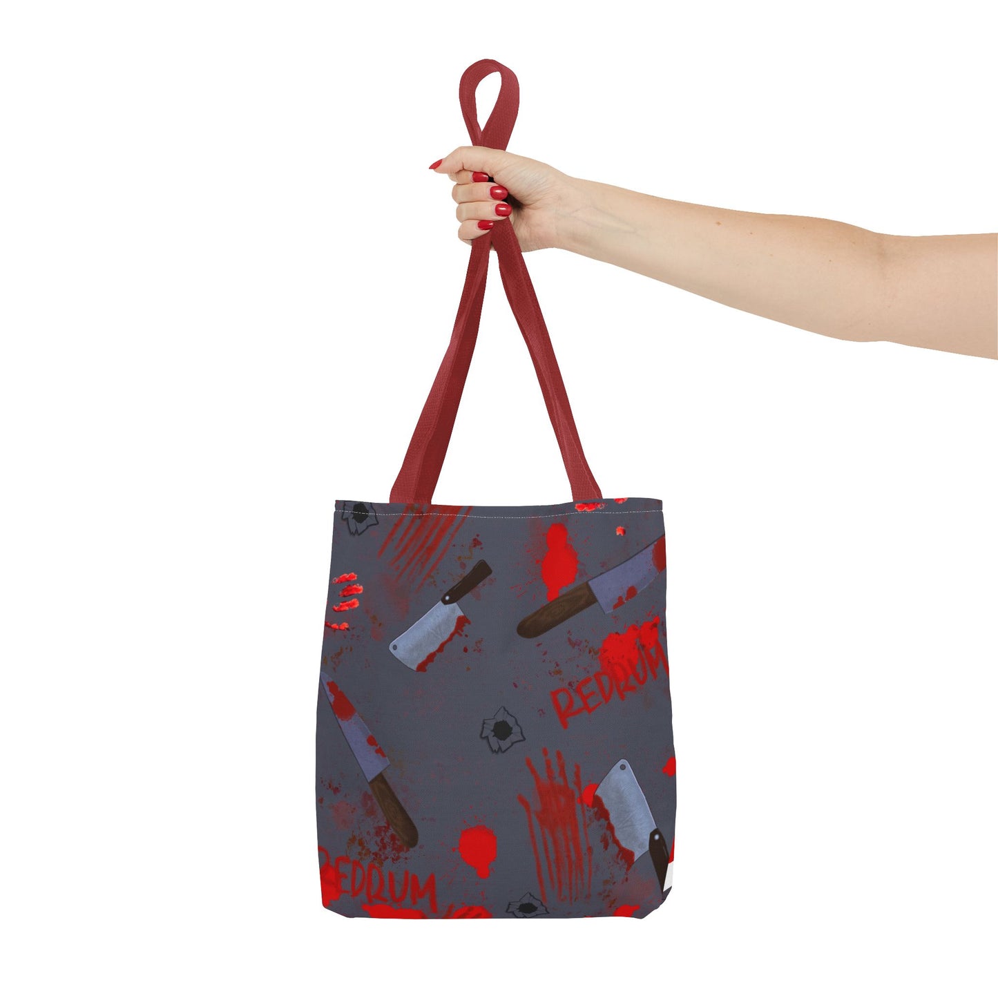 Gory Tote Bag with Redrum Design, Horror Aesthetic Bag, Perfect for Halloween, Gift for Horror Fans, Unique Movie-Inspired Accessory